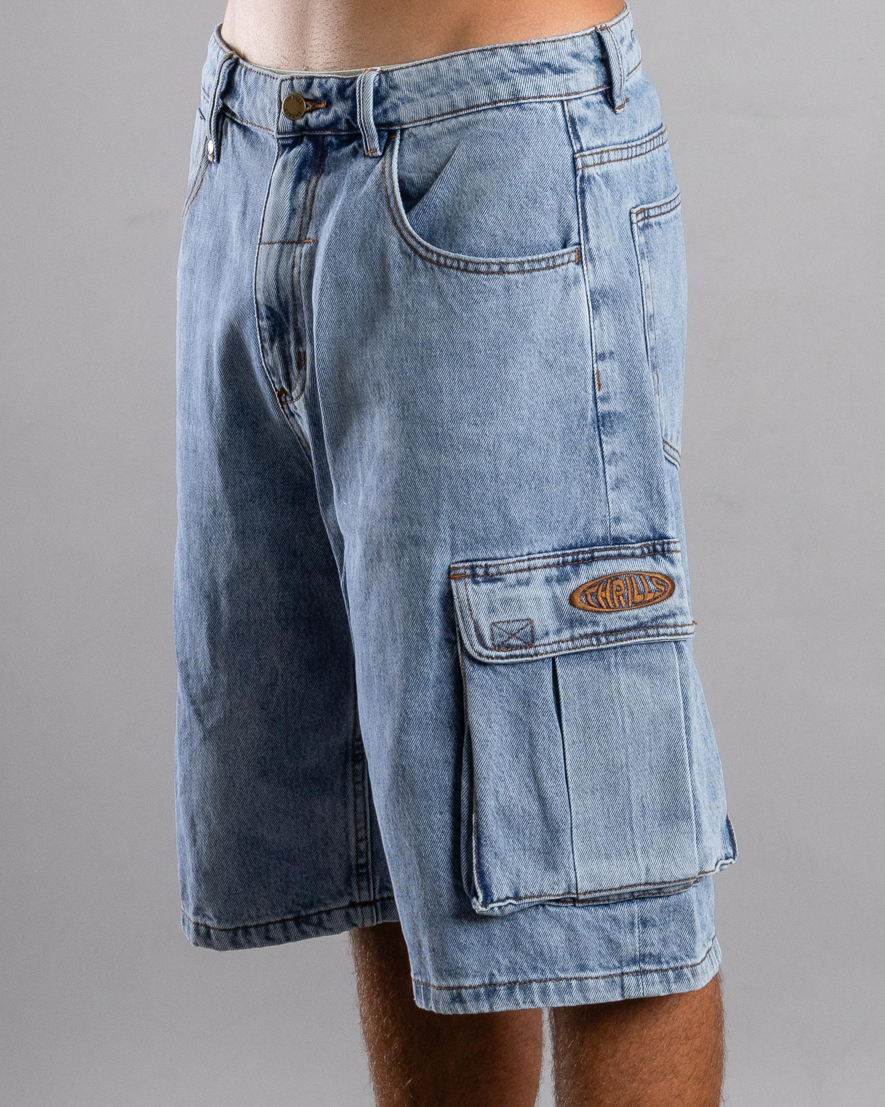 Big Slacker Denim Cargo Shorts