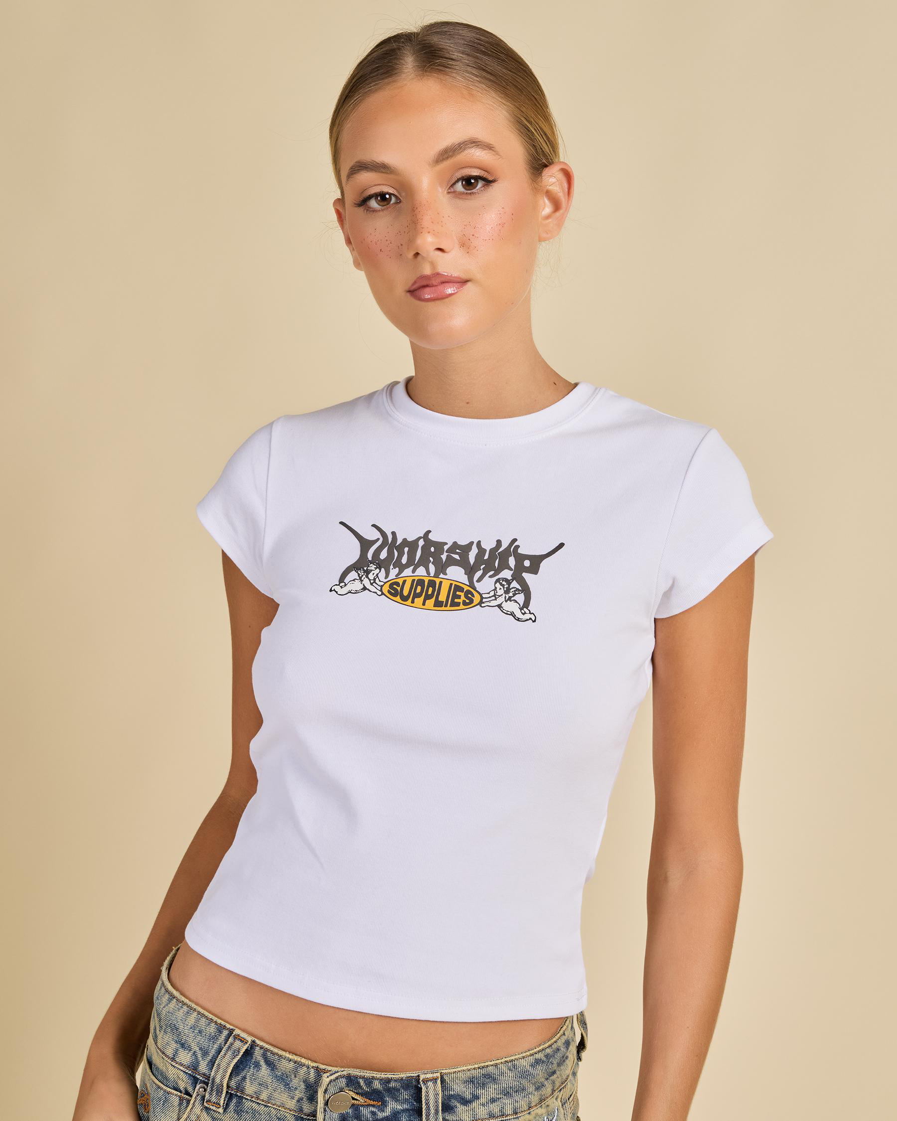 Messenger Cap Sleeve T-Shirt