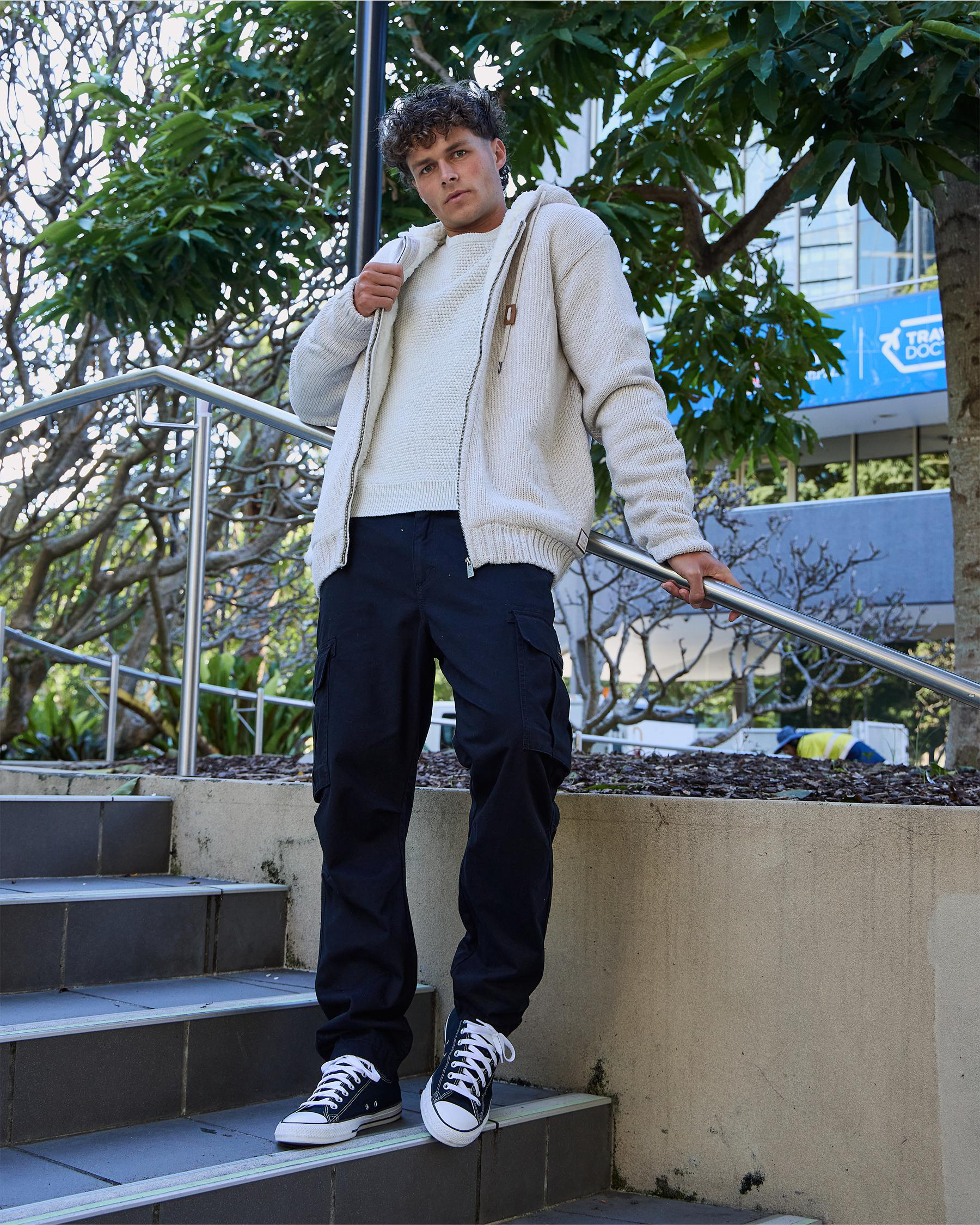 Limit Hooded Knit Jumper