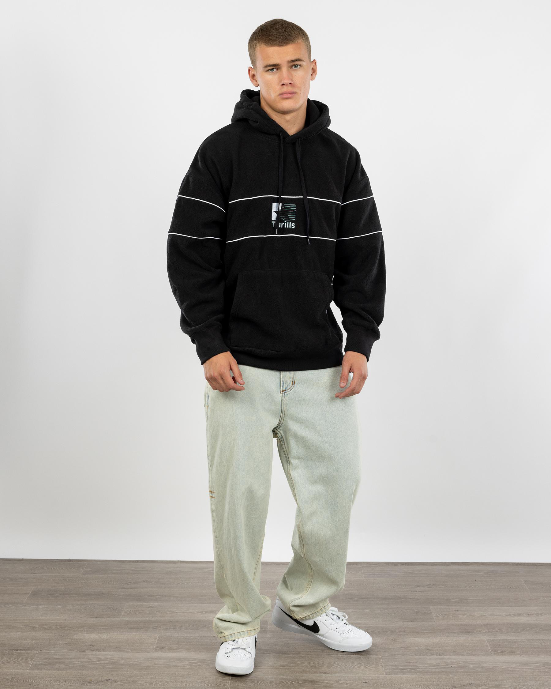 Hazed Slouch Polar Fleece Hoodie