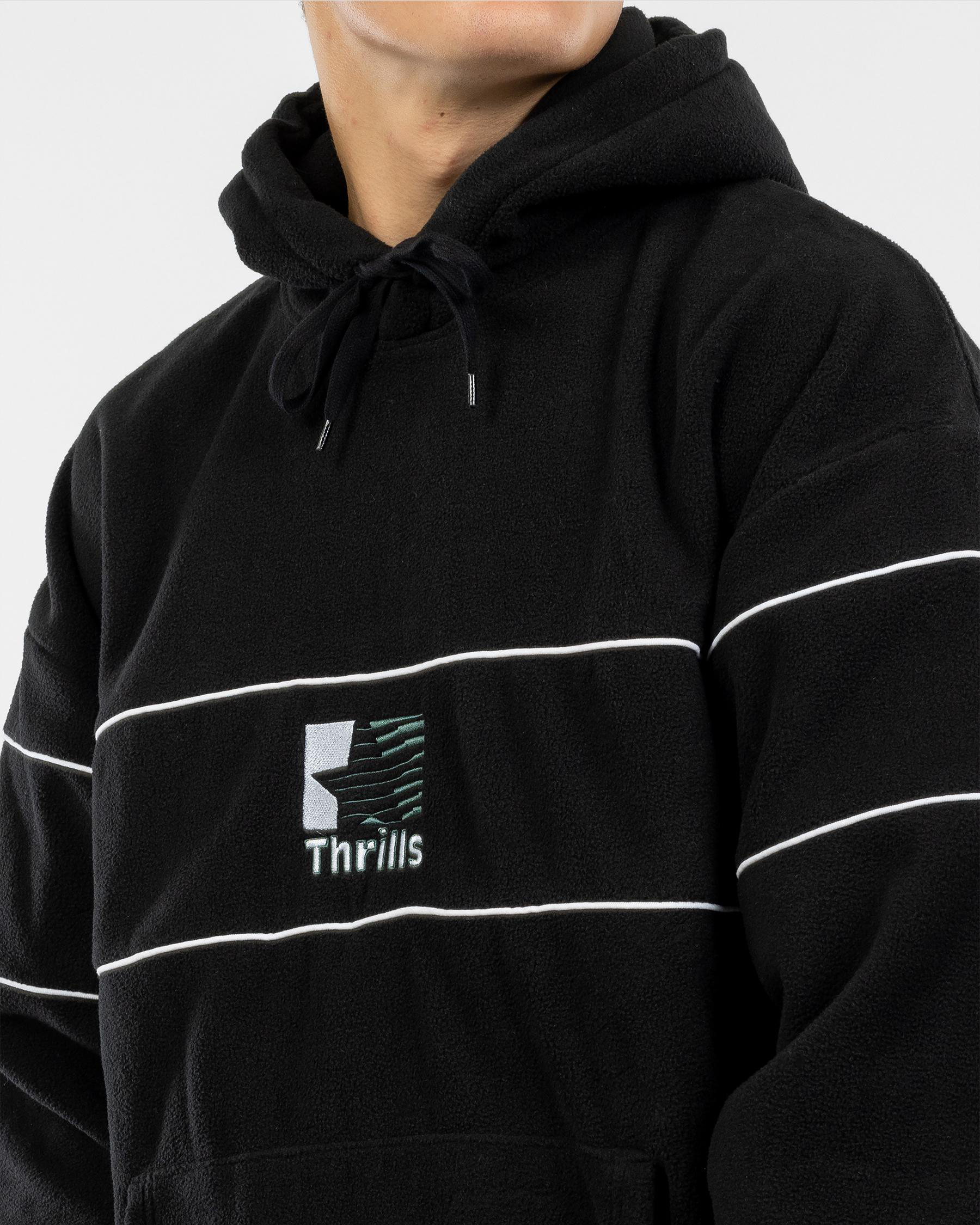 Hazed Slouch Polar Fleece Hoodie