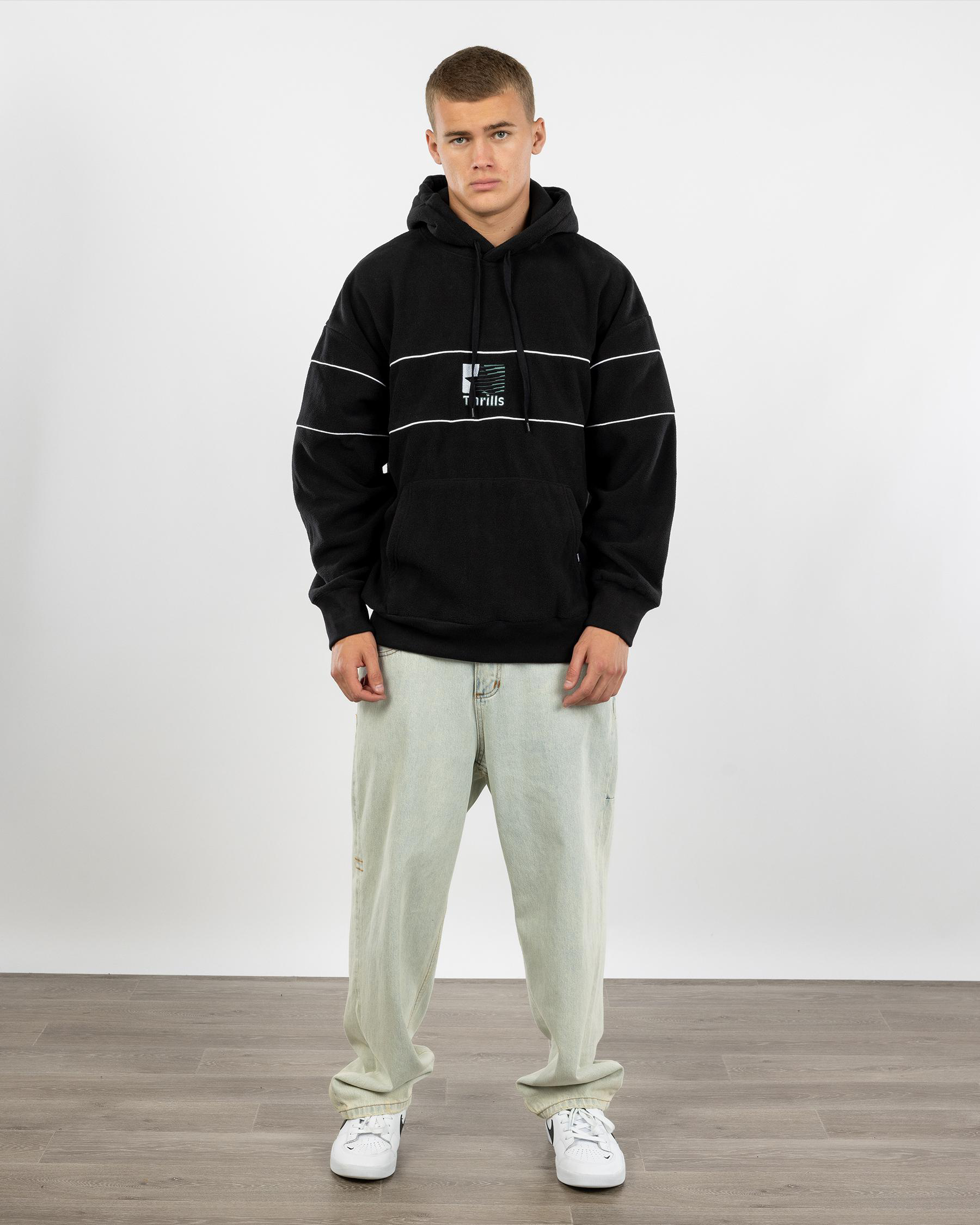 Hazed Slouch Polar Fleece Hoodie