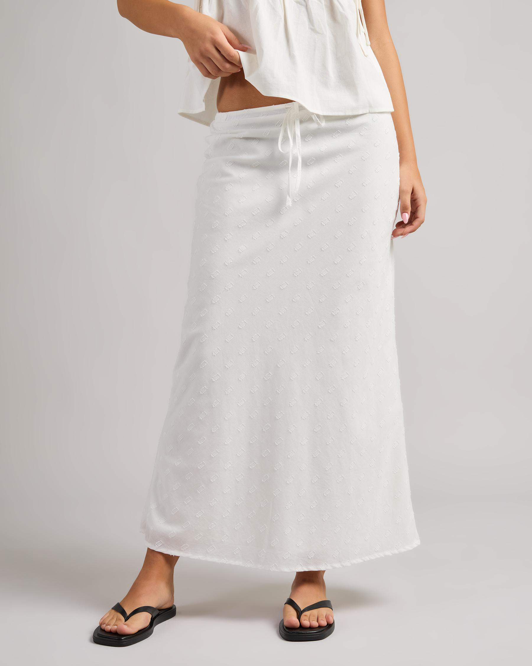 Mirage Bias Cut Maxi Skirt