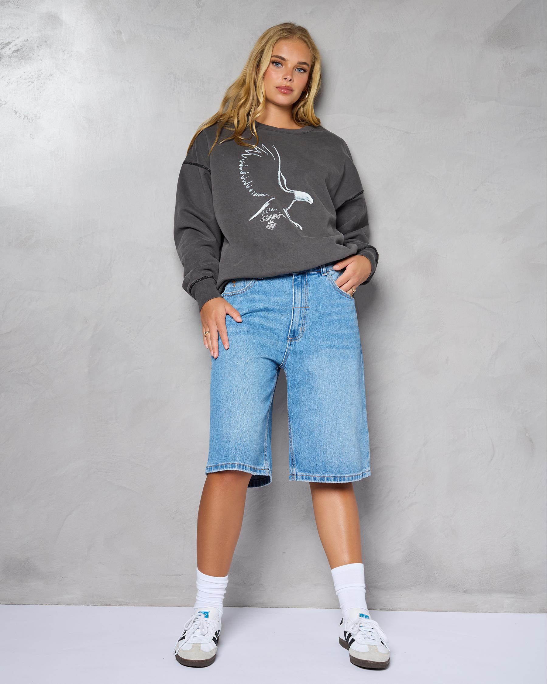 Speed Metal Slouch Crew Sweatshirt