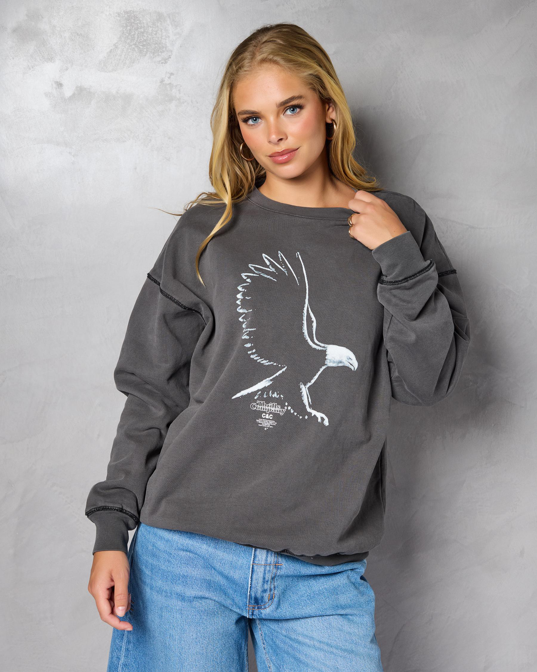 Speed Metal Slouch Crew Sweatshirt