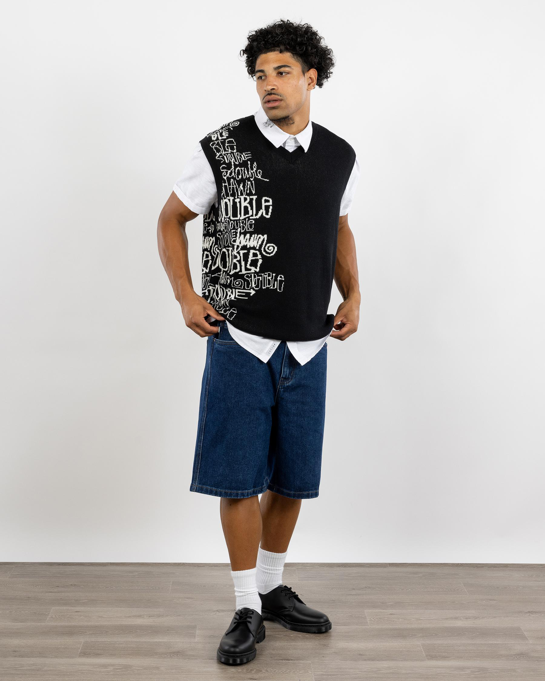 Script Stack Sweater Vest