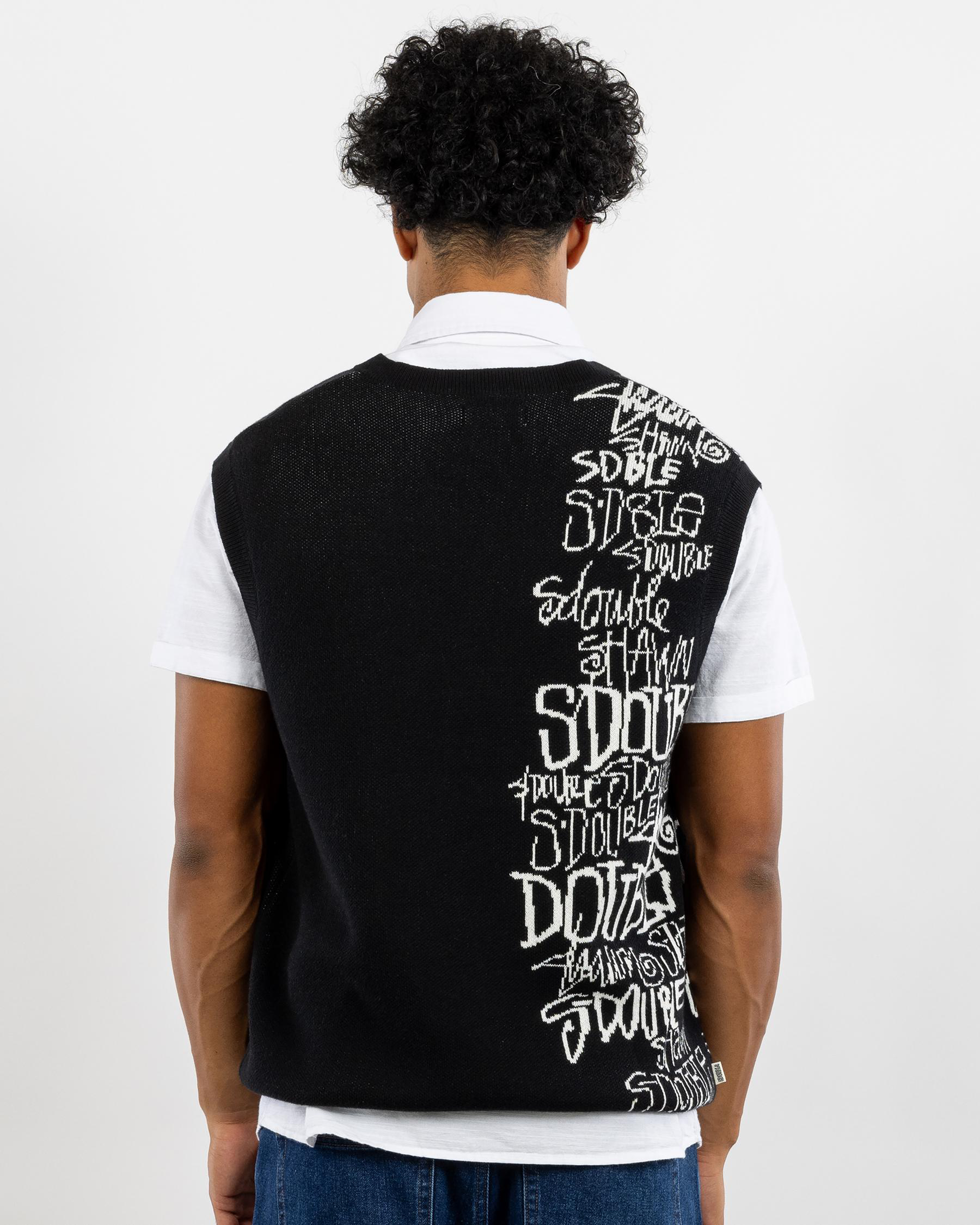 Script Stack Sweater Vest