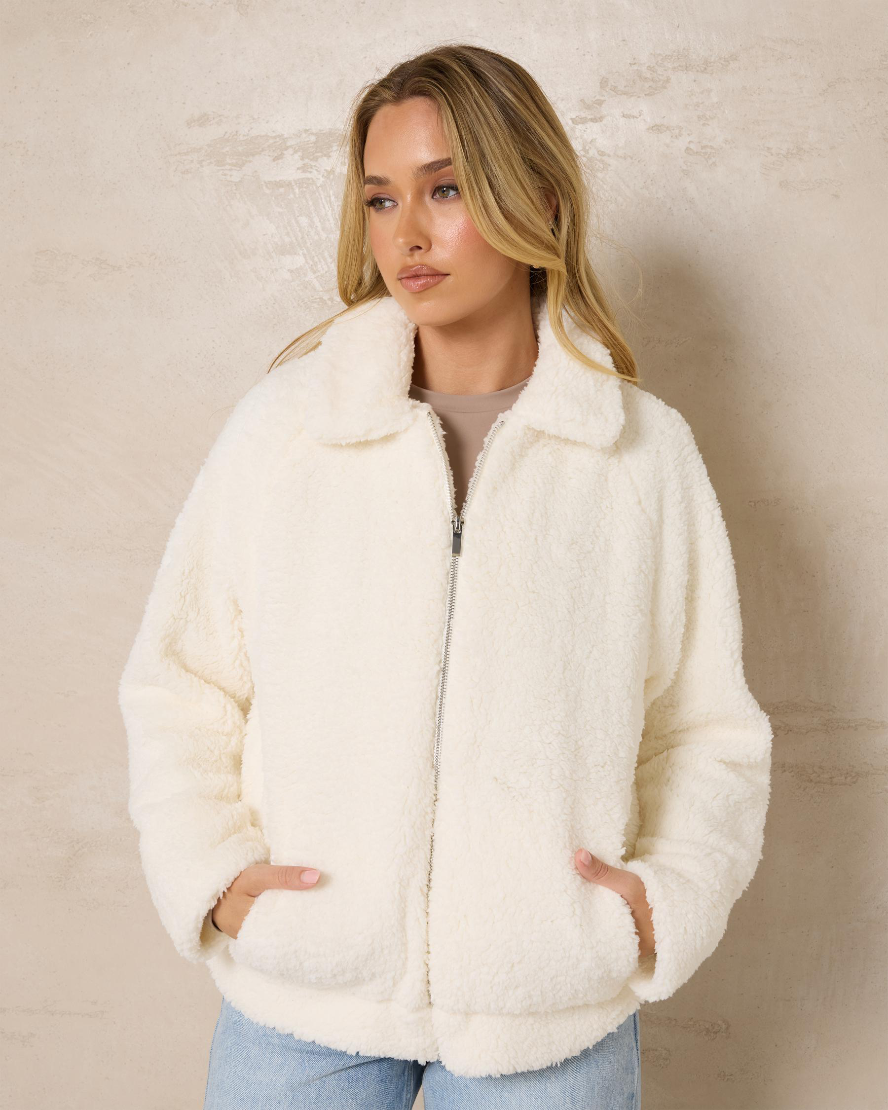 Aria Polar Fleece Bomber Jacket