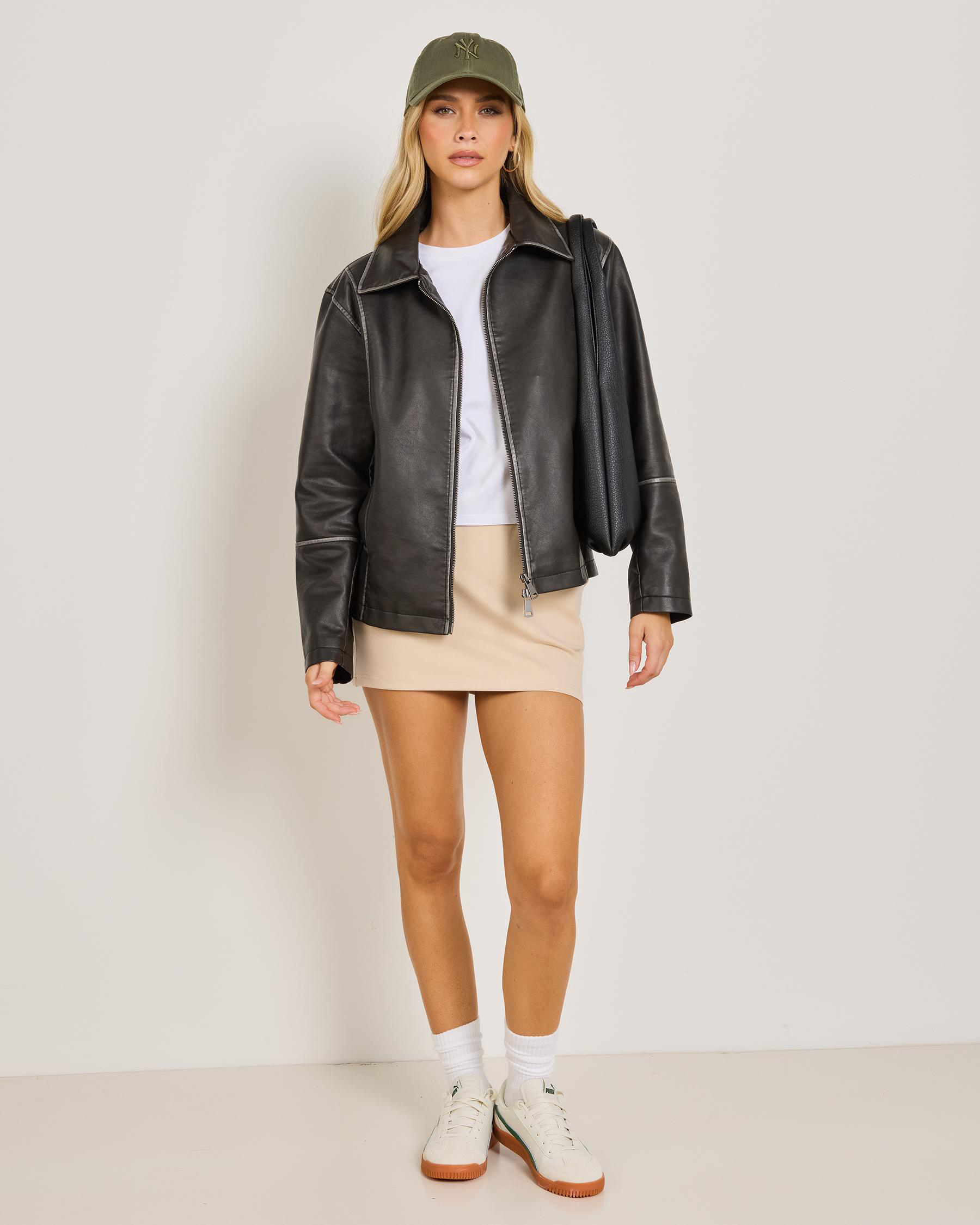 Matty Faux Leather Jacket