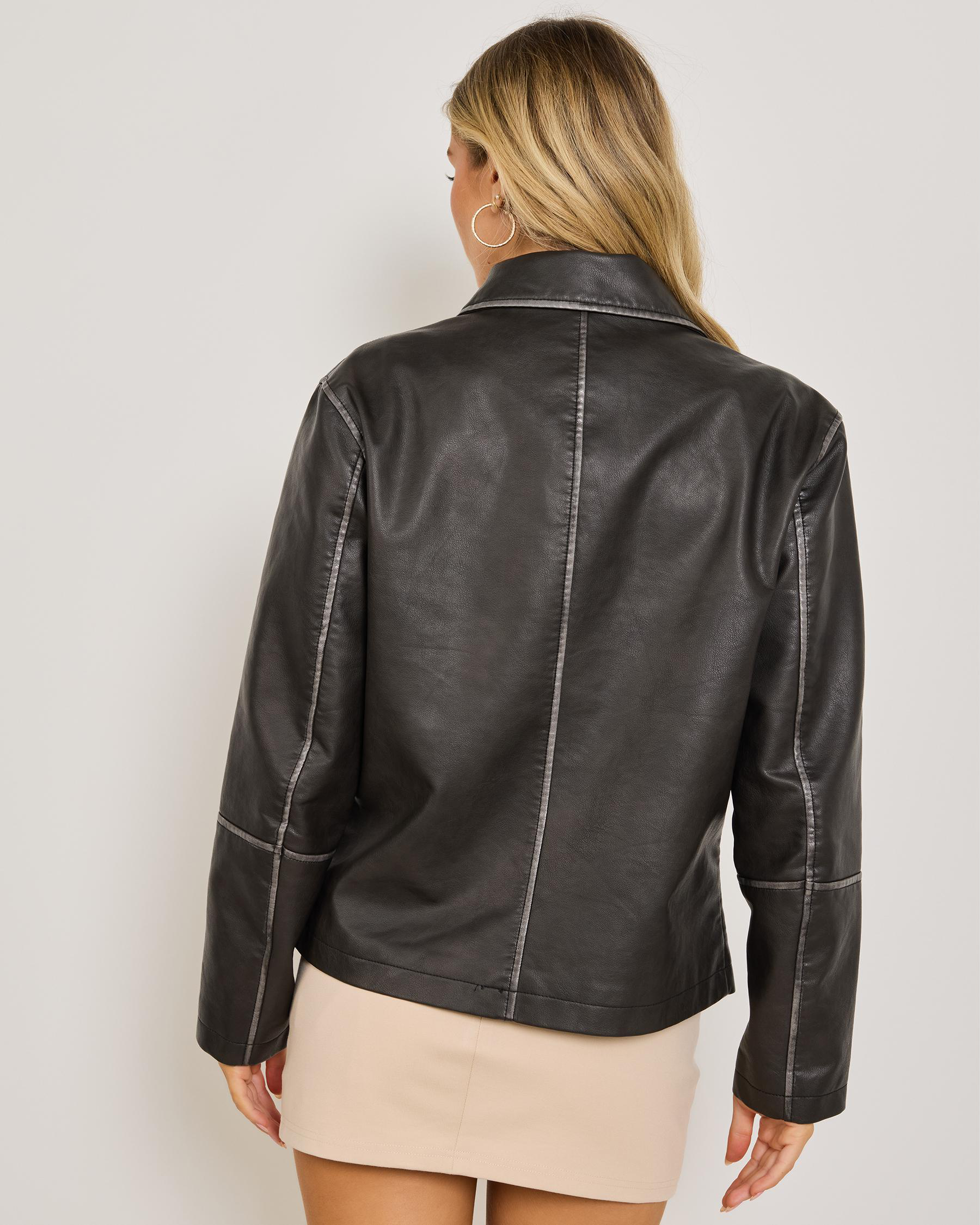 Matty Faux Leather Jacket