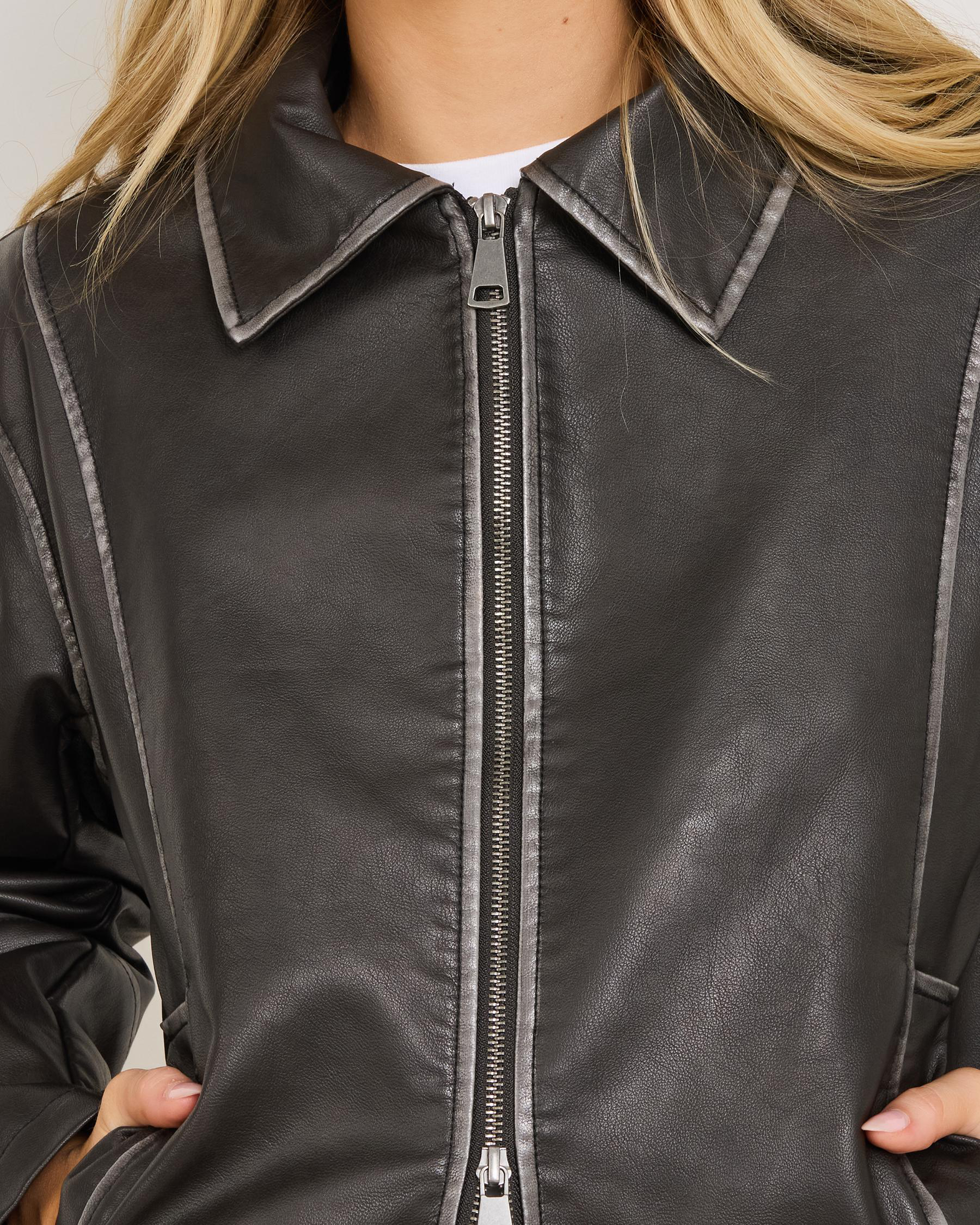 Matty Faux Leather Jacket