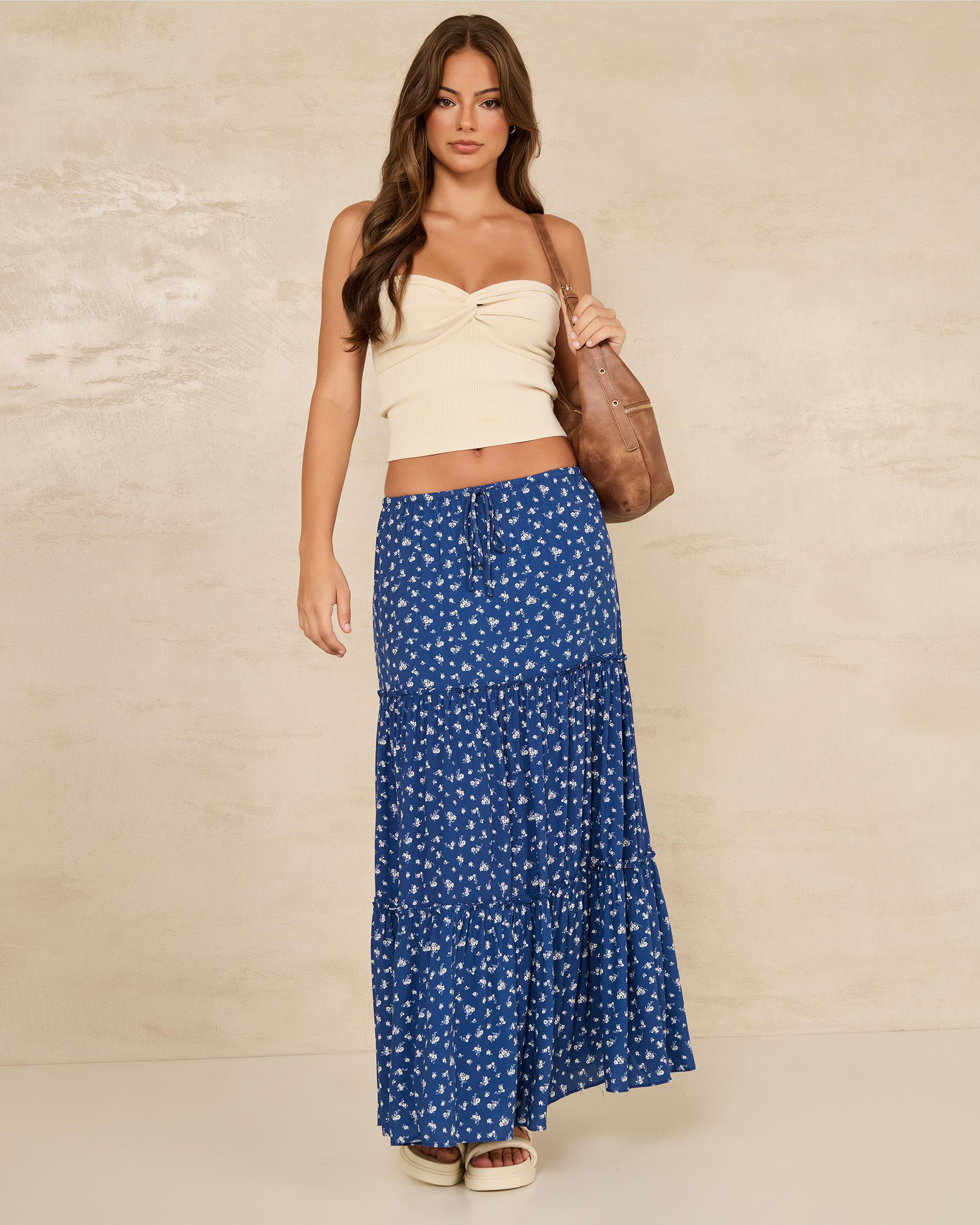 Indigo Maxi Skirt
