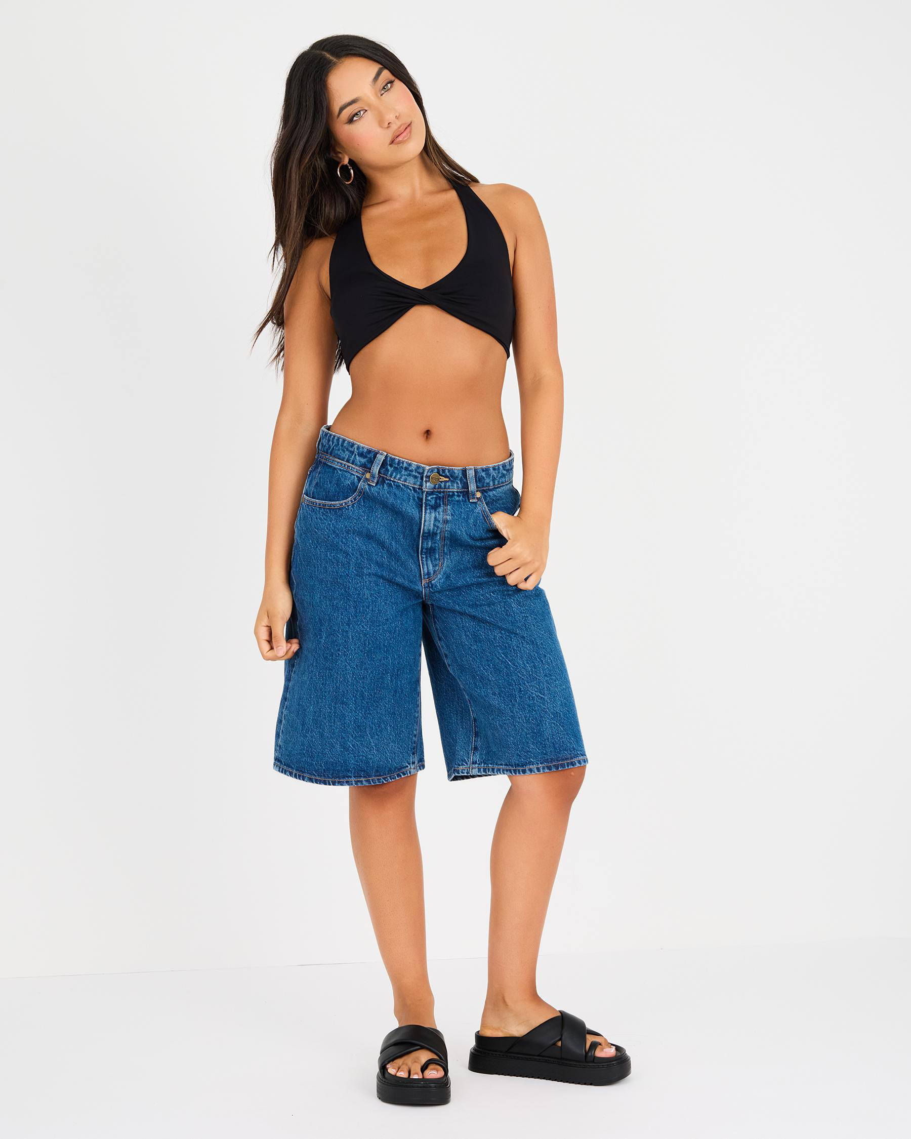 Super Soft Twist Crop Top