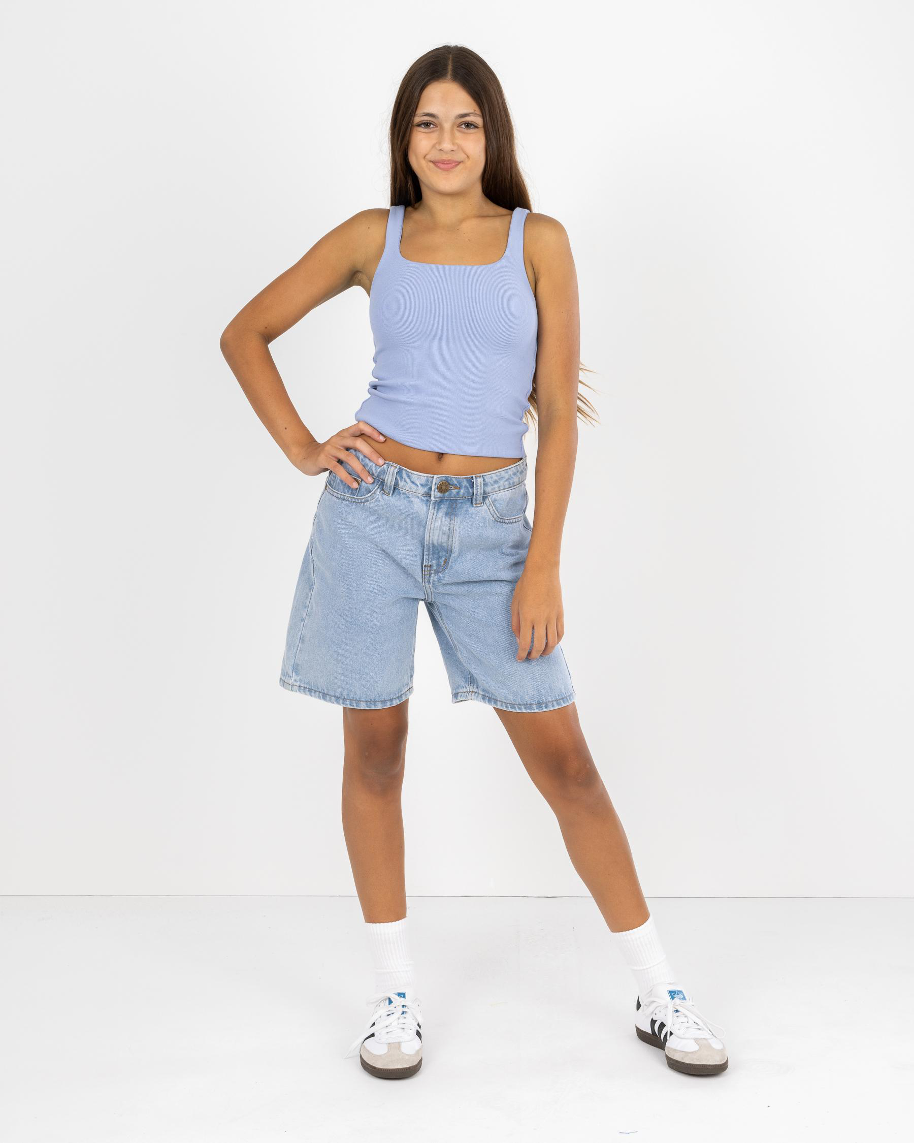 Basic Square Neck Rib Tank Top