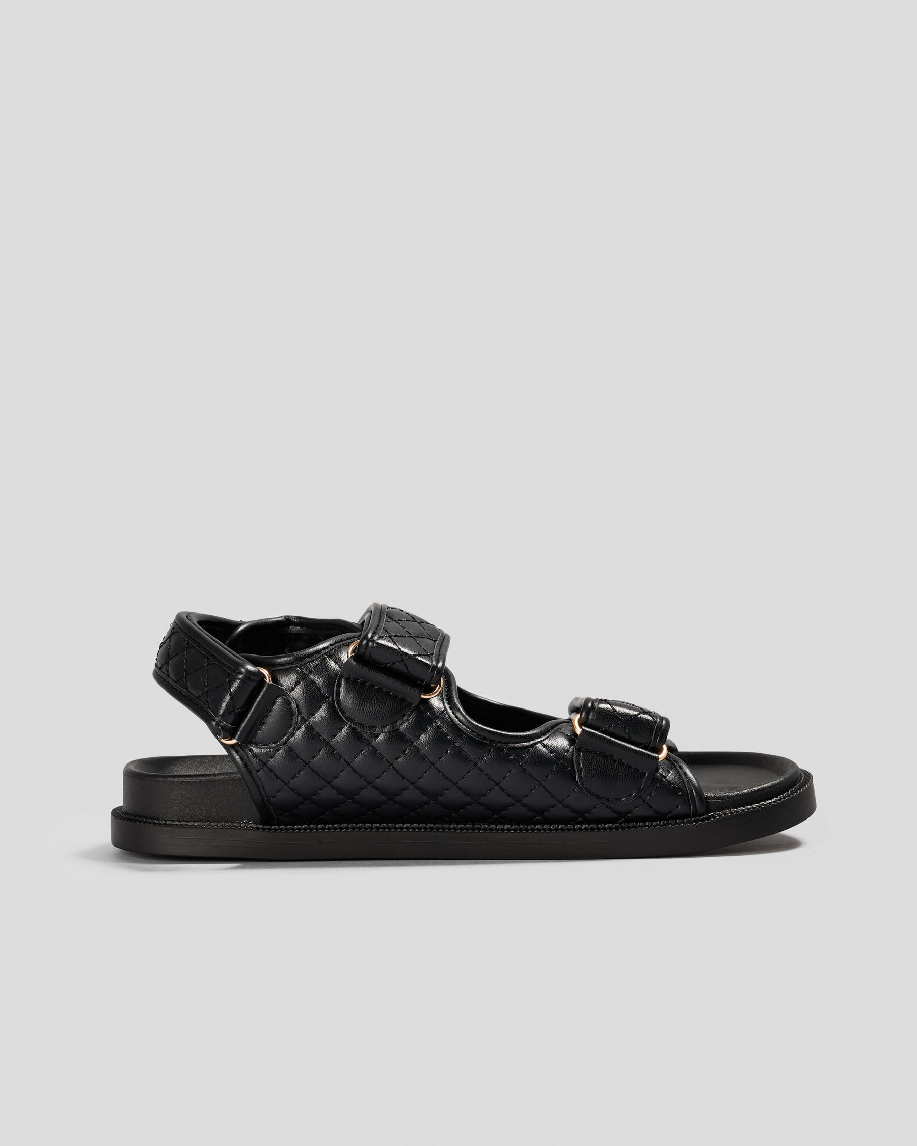 Leo Quilted Slide Sandals