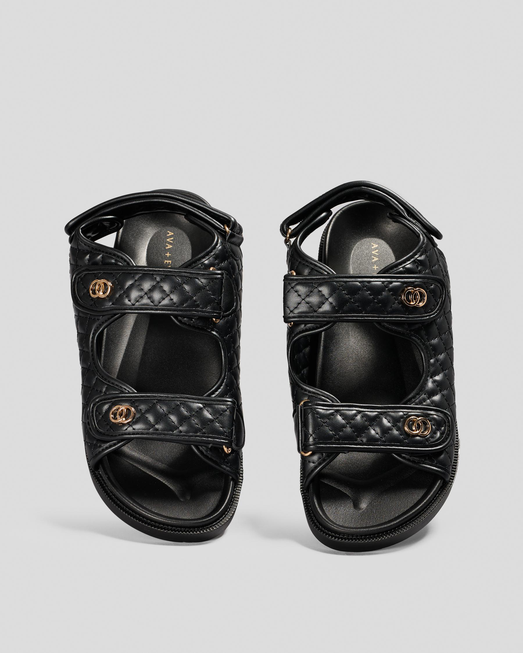 Leo Quilted Slide Sandals
