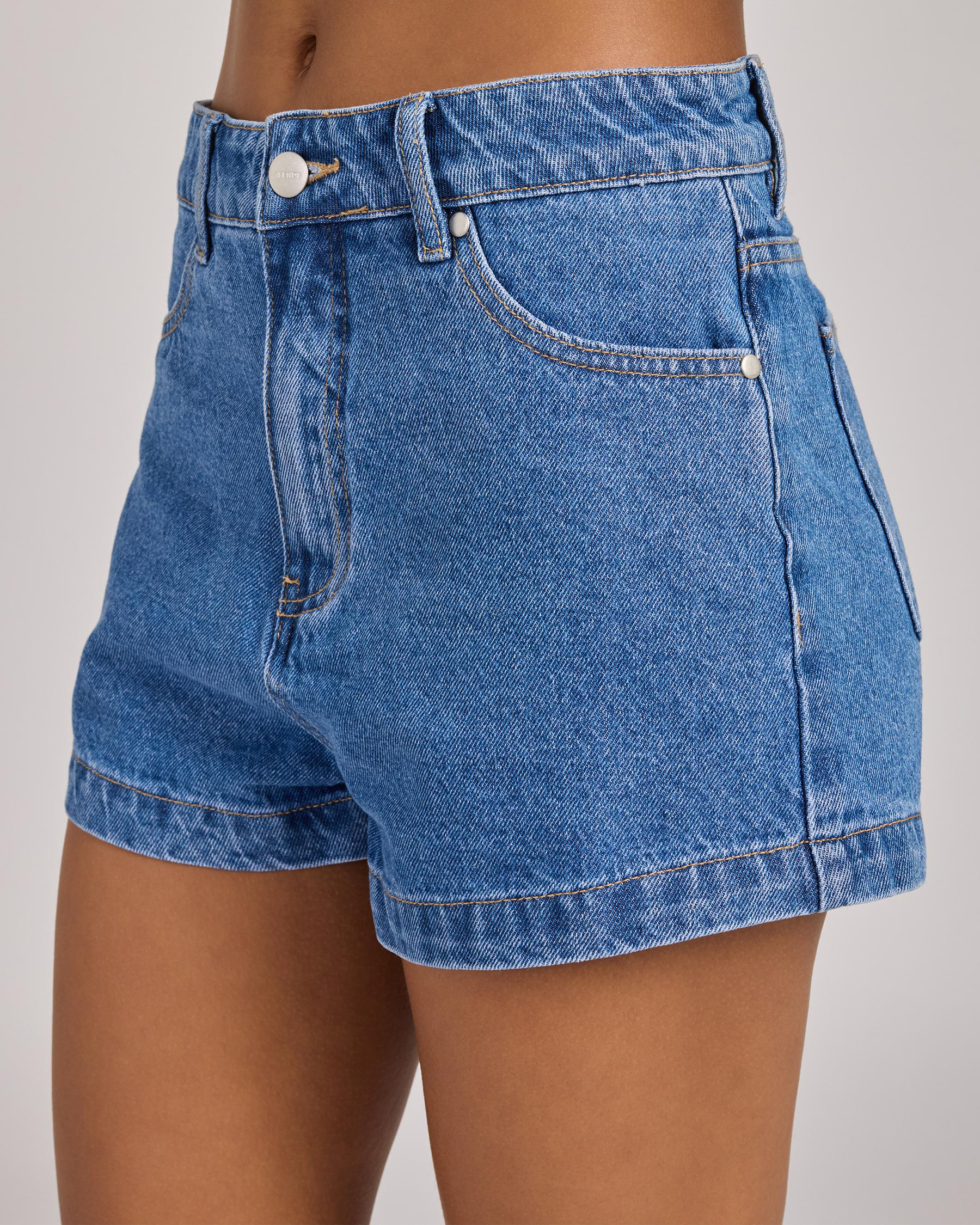 Studio High Waist Denim Shorts