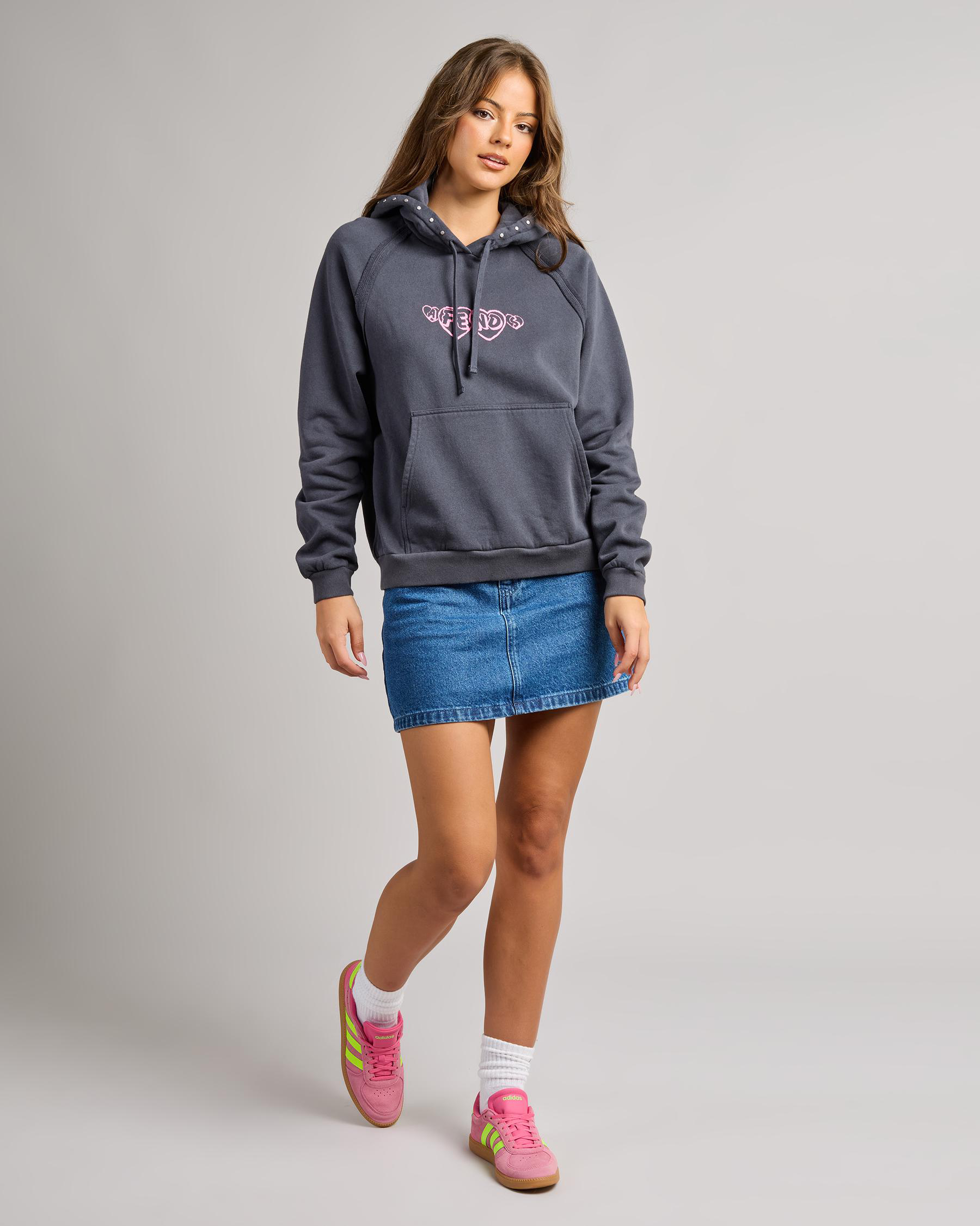 Hardware Recycled Pull On Hoodie