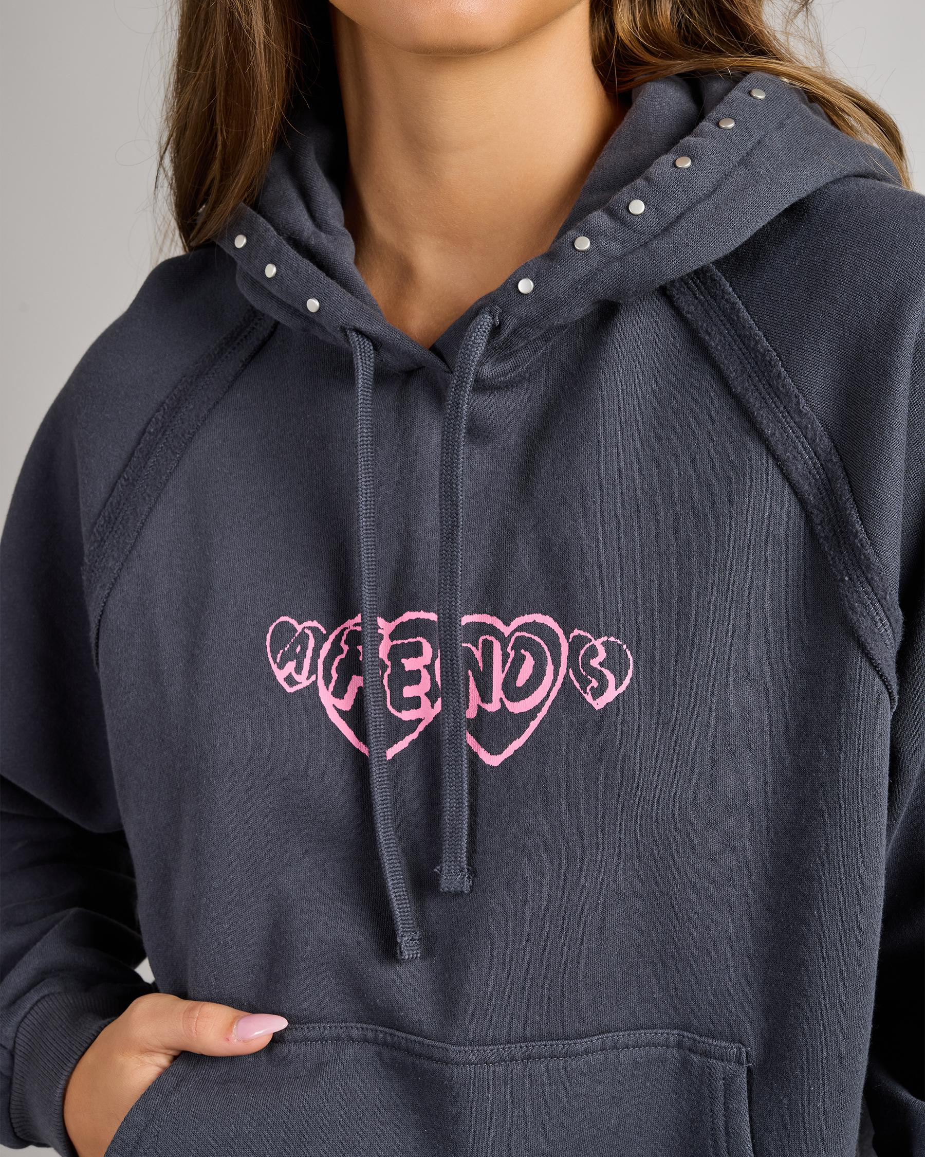 Hardware Recycled Pull On Hoodie