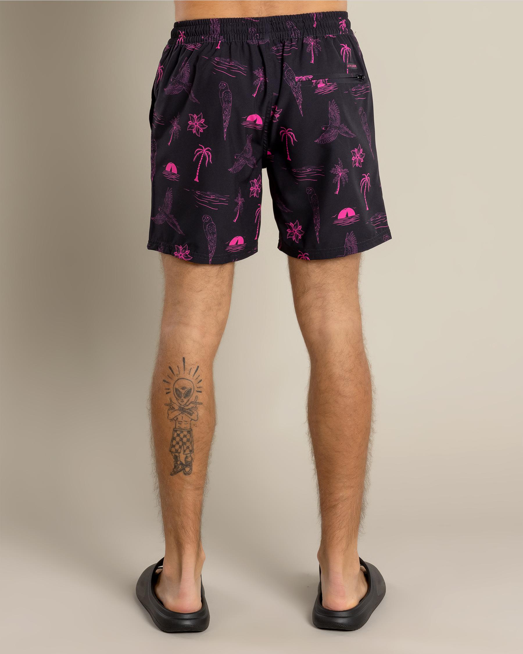 Recline Elastic Waist Shorts