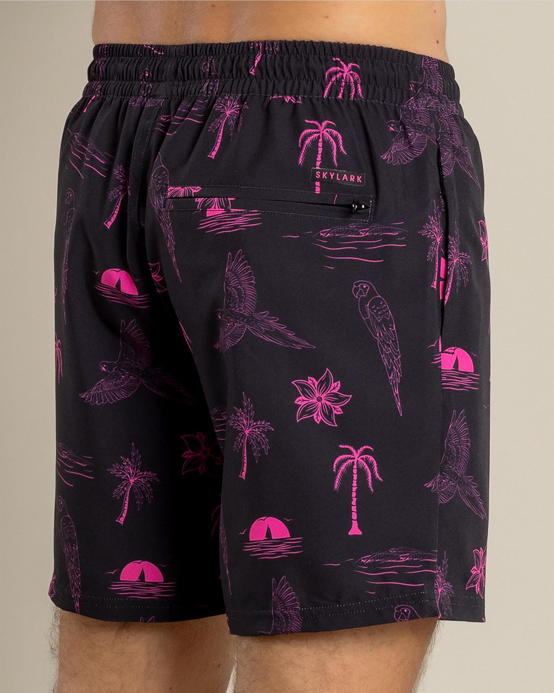 Recline Elastic Waist Shorts