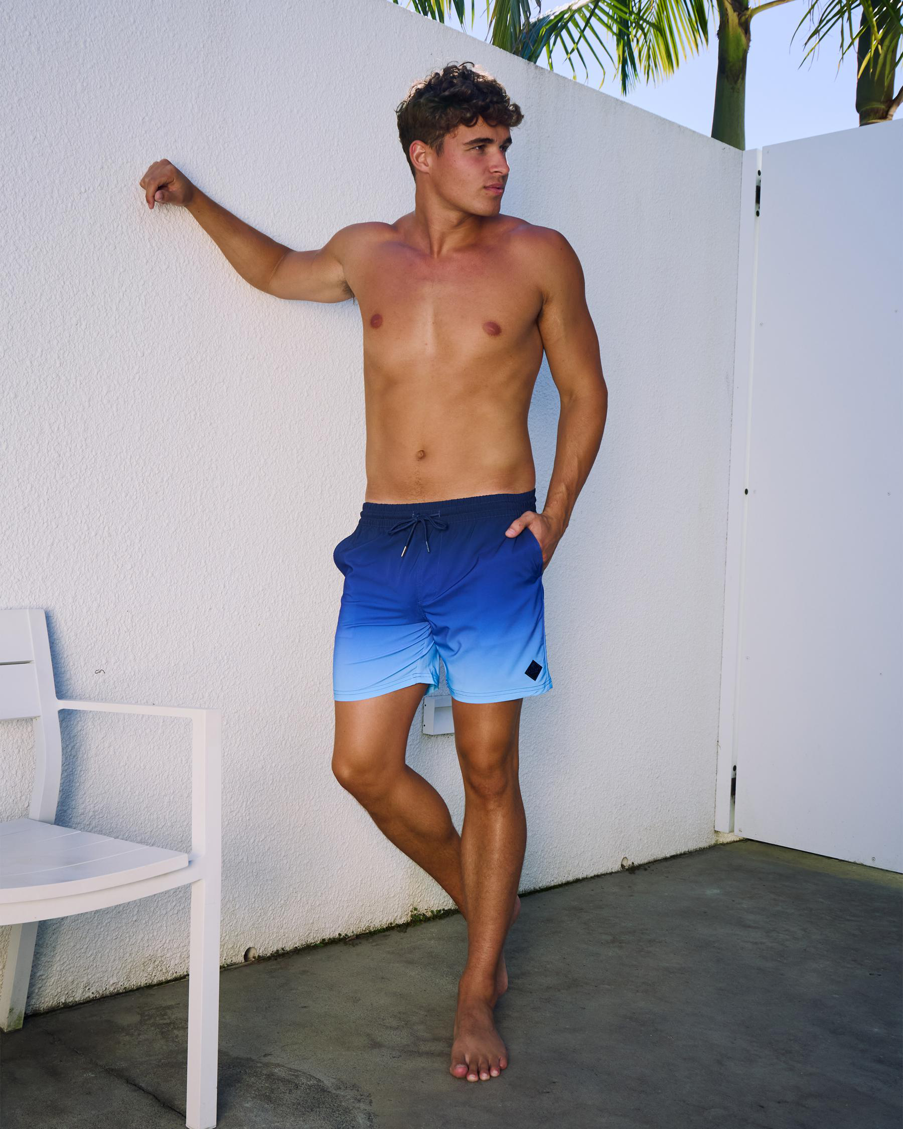 Luminous Elastic Waist Shorts