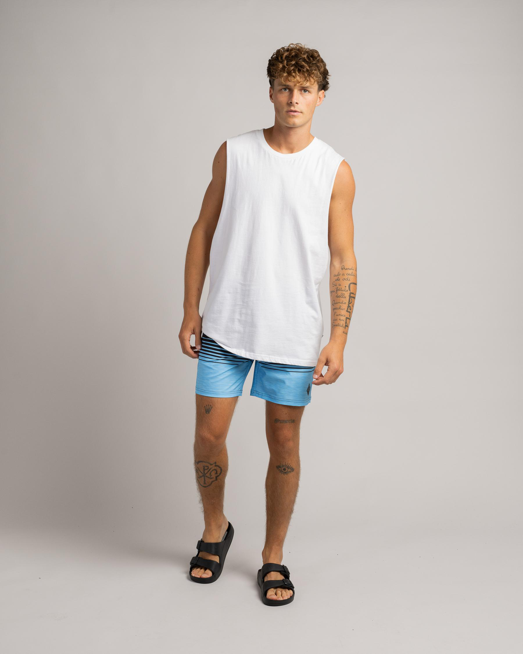 Linear Elastic Waist Shorts