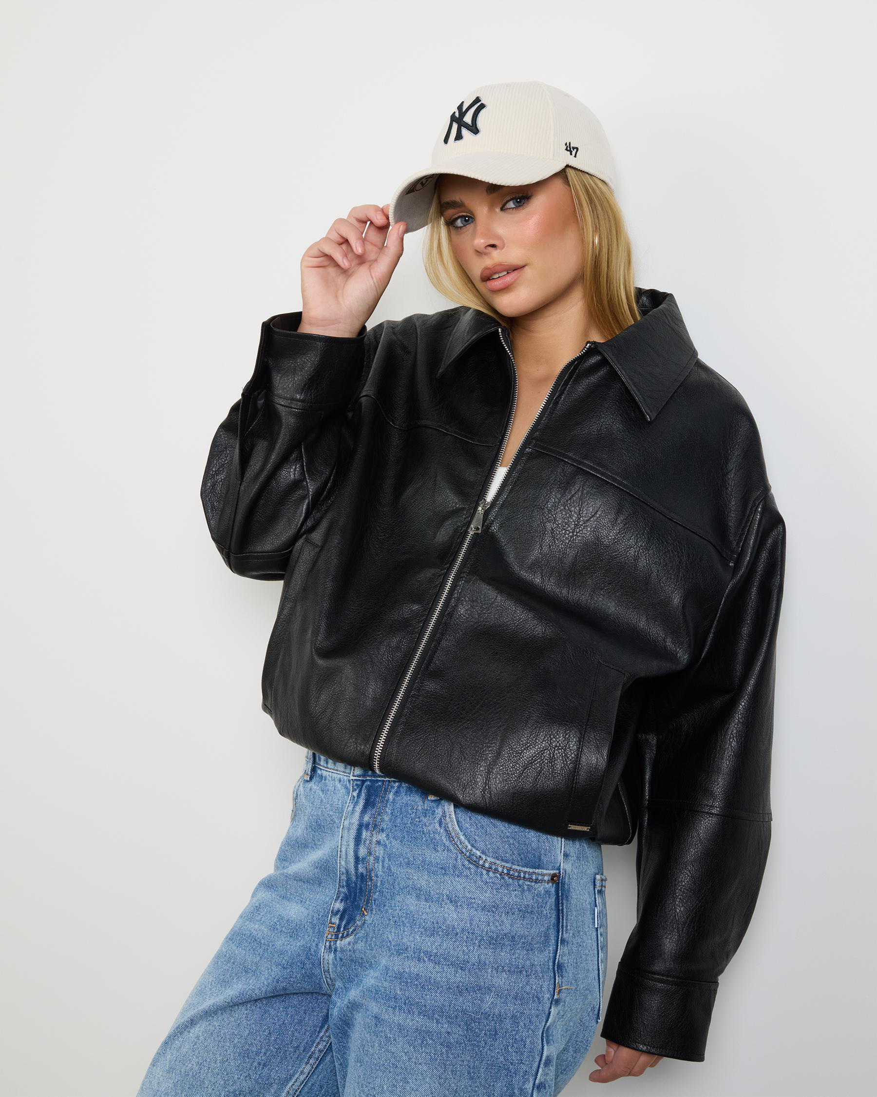 Aston Faux Leather Jacket