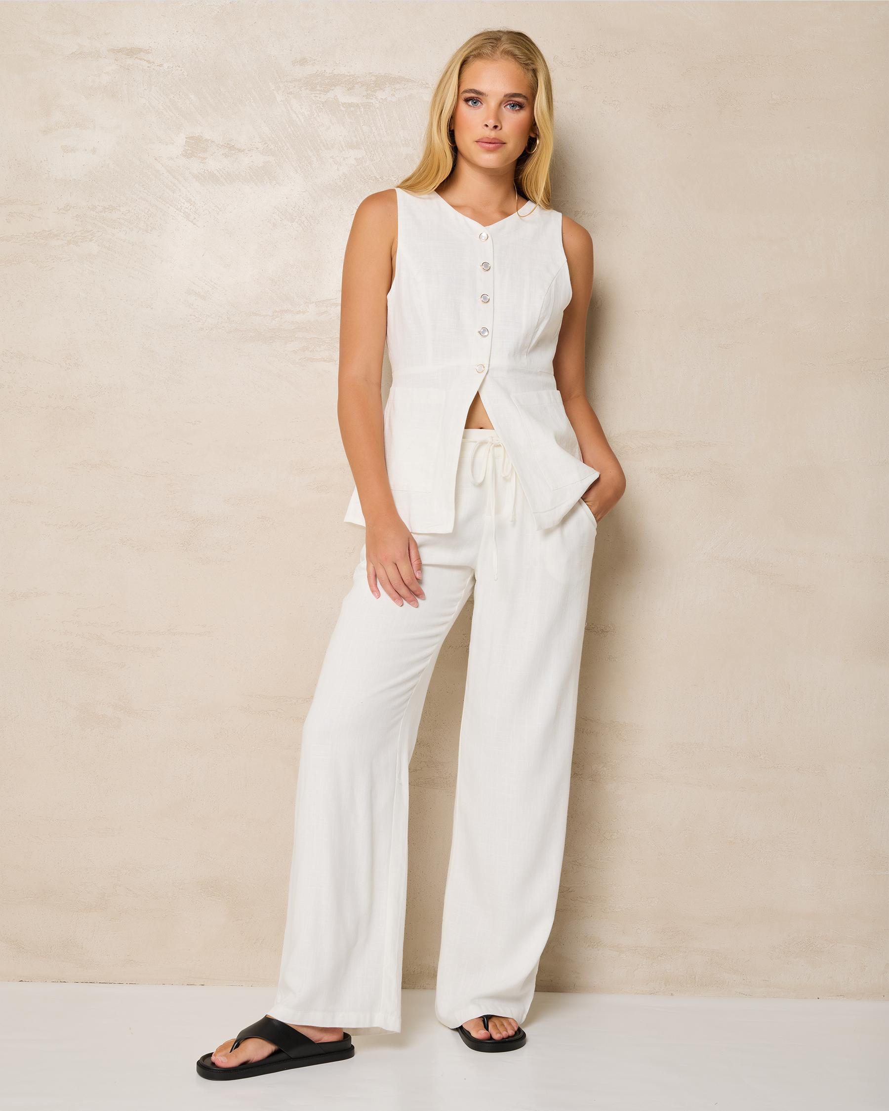 Rita Button Down Top