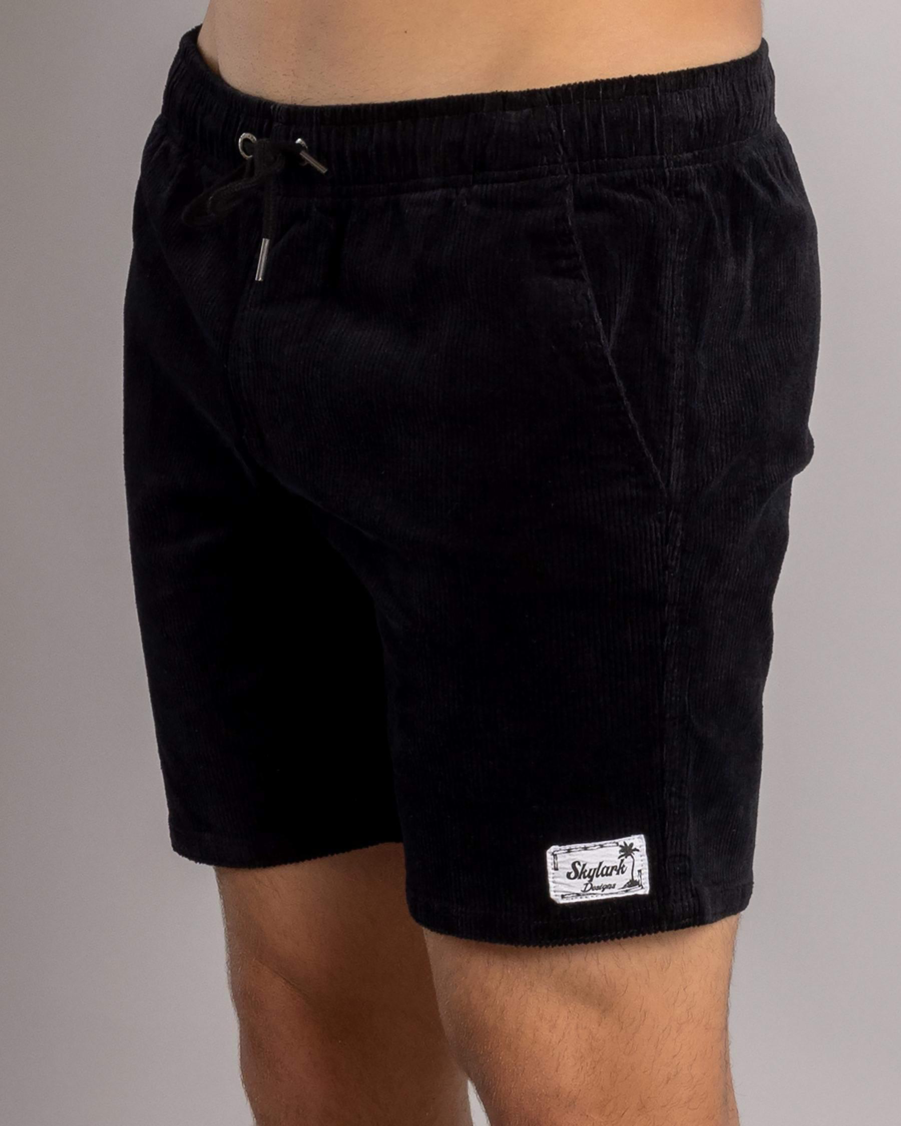 Texture Elastic Waist Shorts