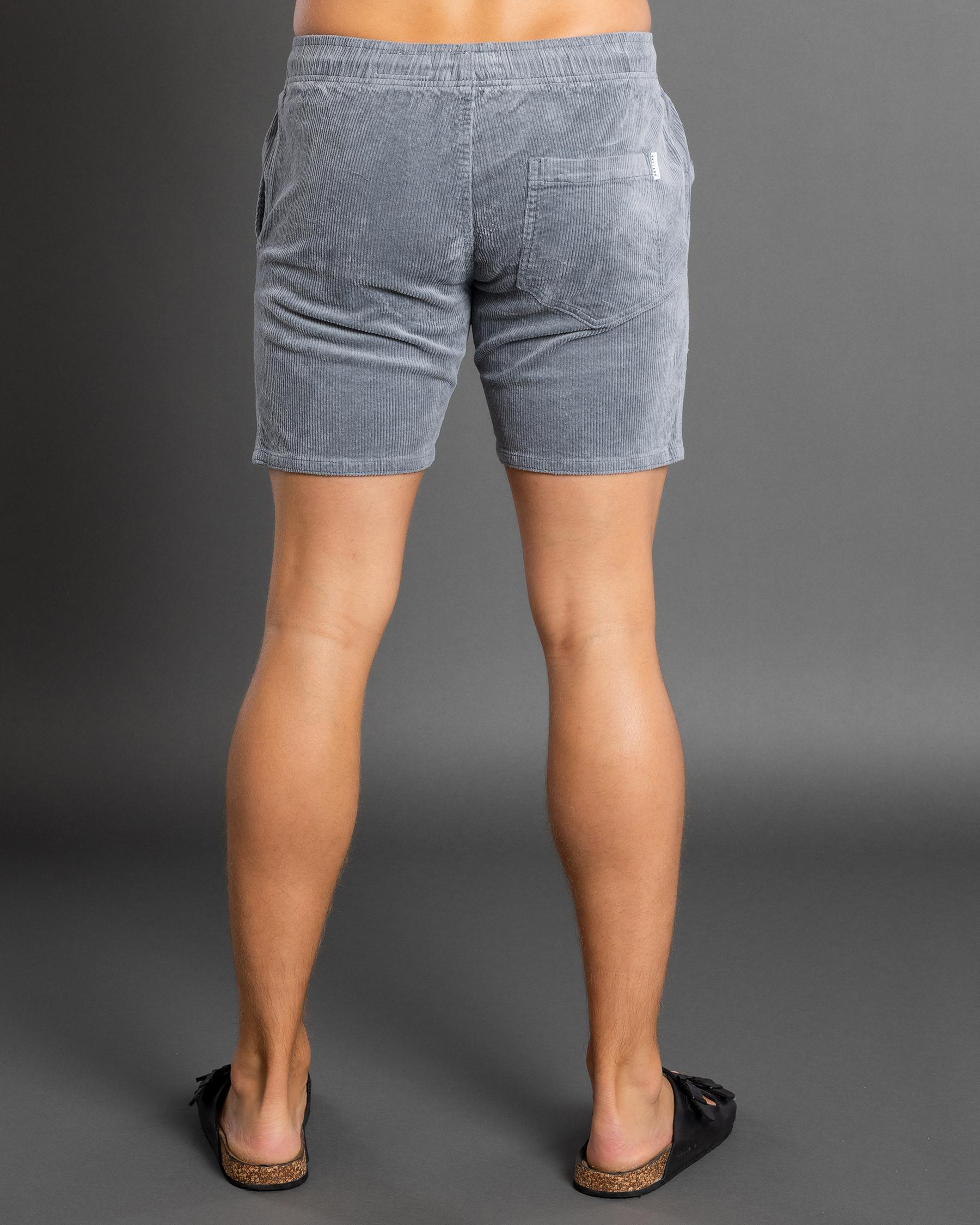 Texture Elastic Waist Shorts