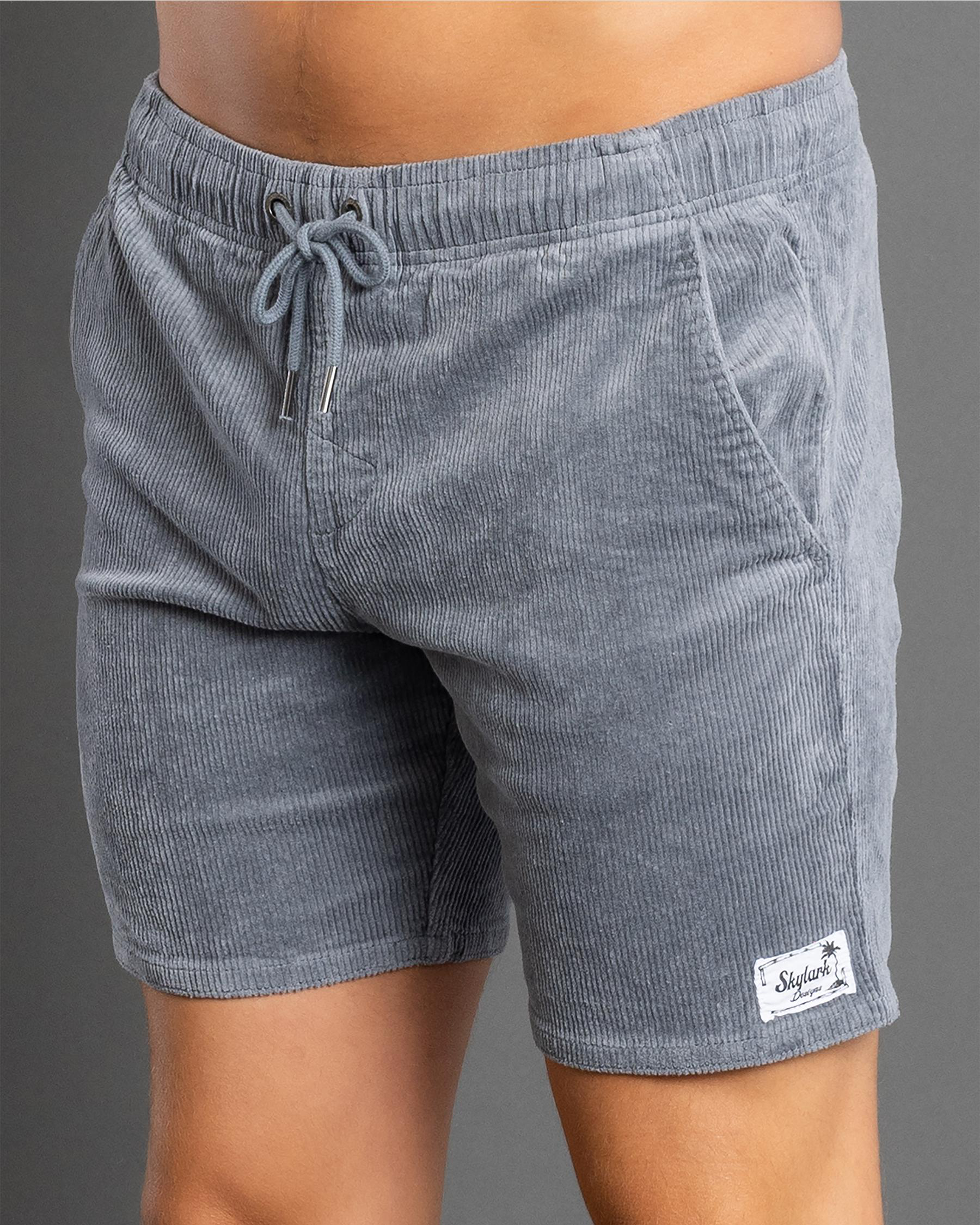 Texture Elastic Waist Shorts