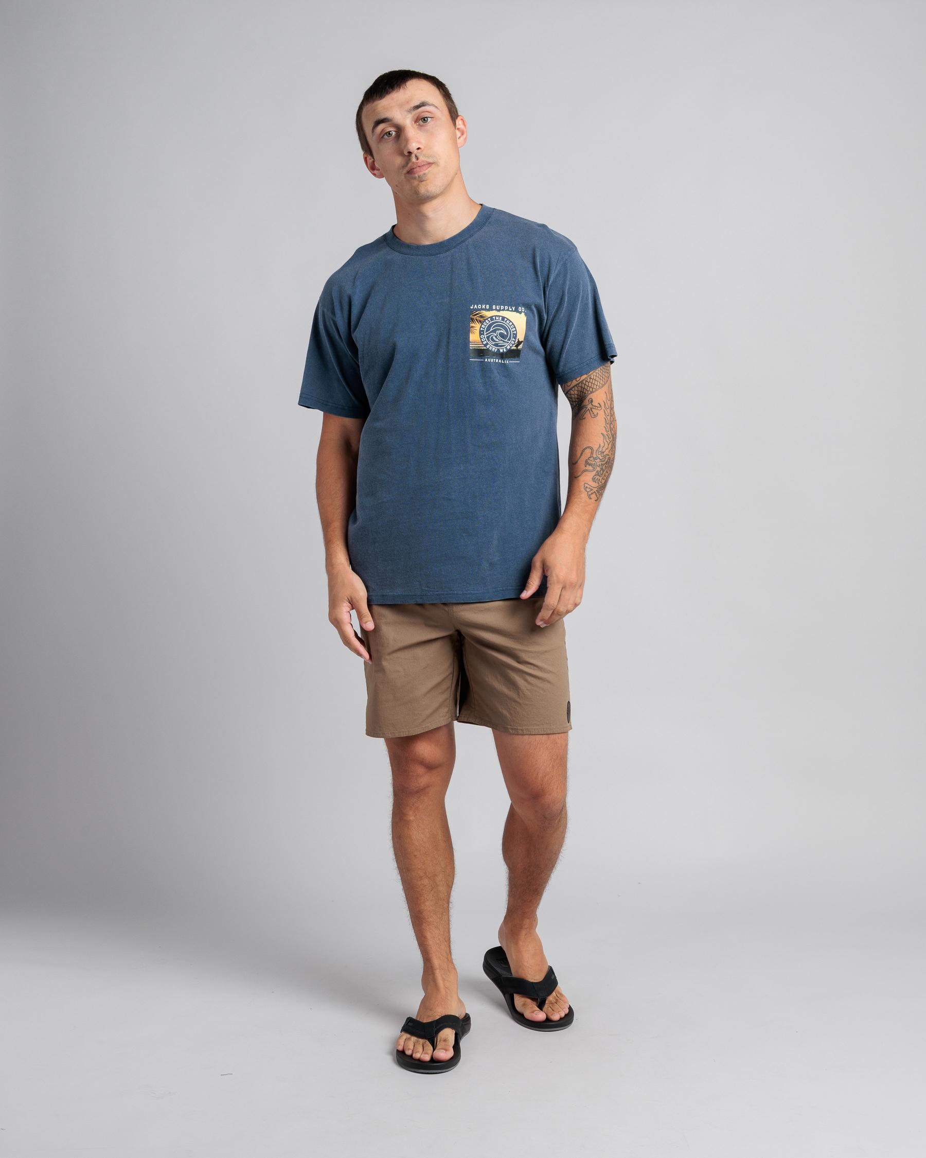 Junction Elastic Waist Shorts