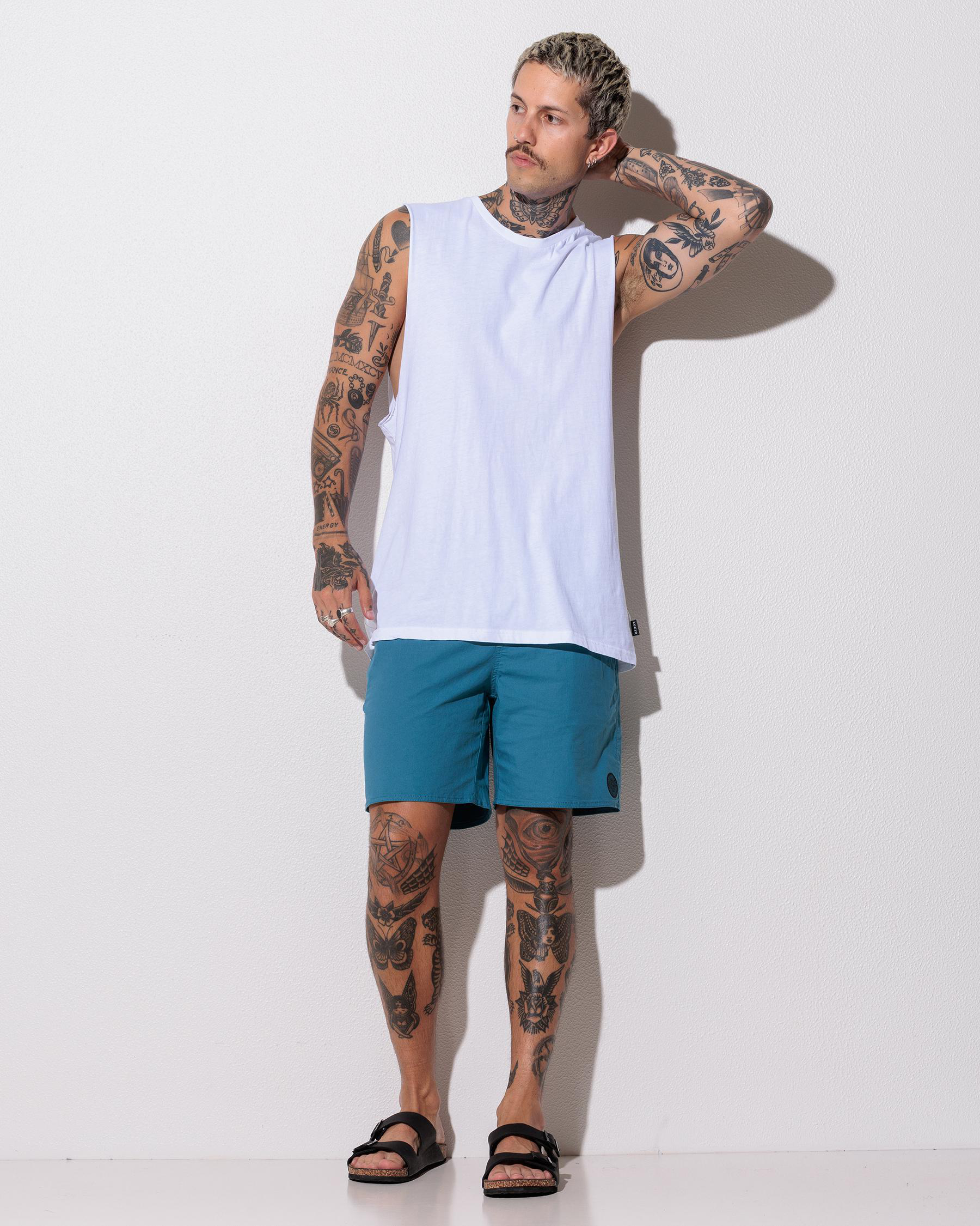 Junction Elastic Waist Shorts