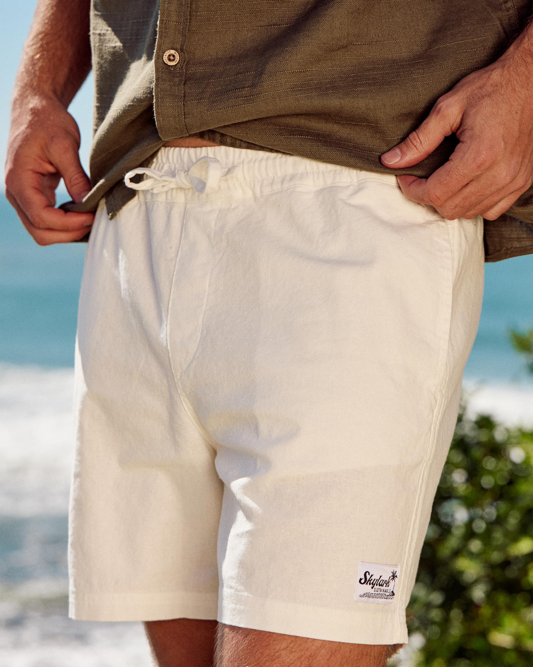 Sustain Elastic Waist Shorts