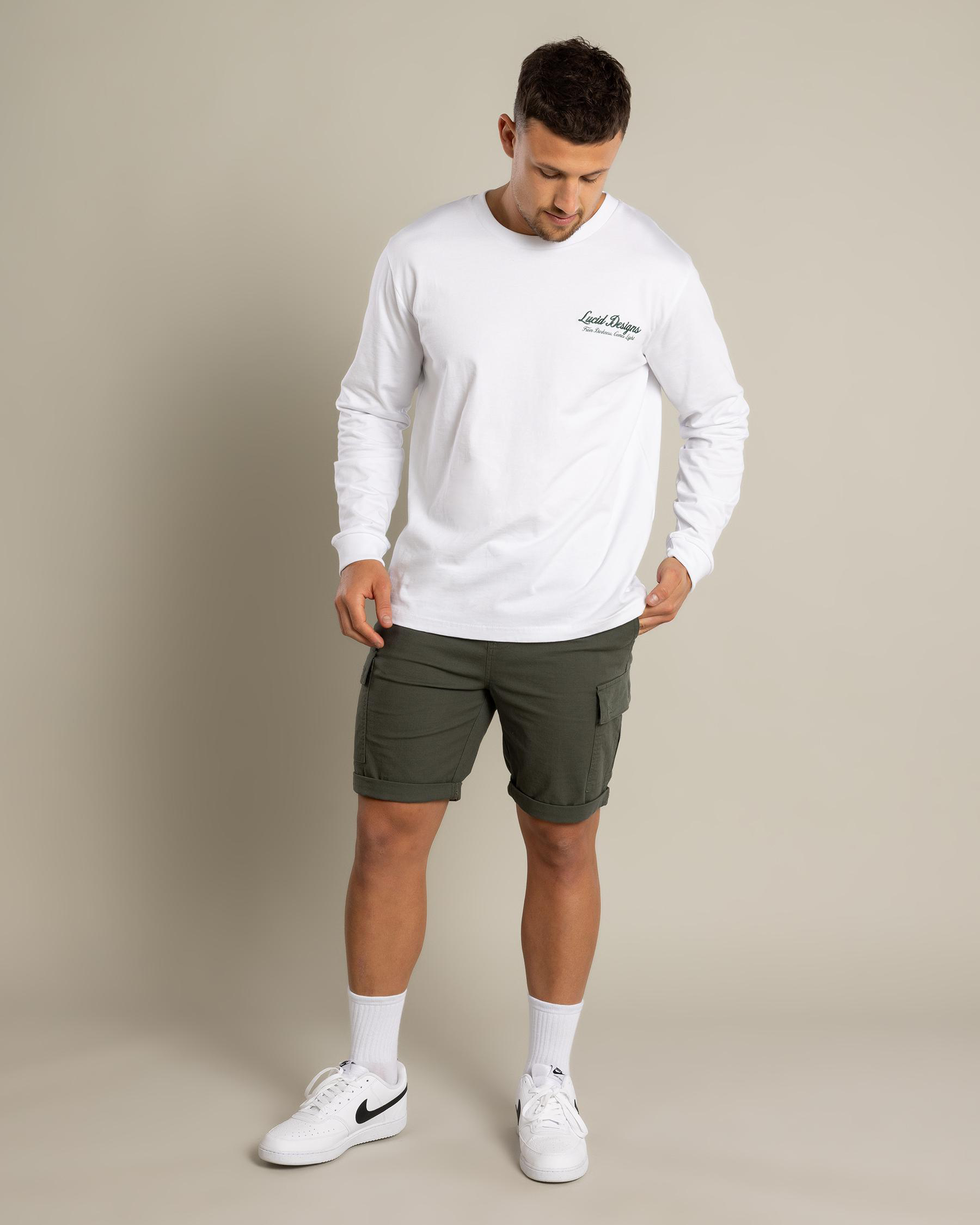 Shroud Elastic Waist Shorts