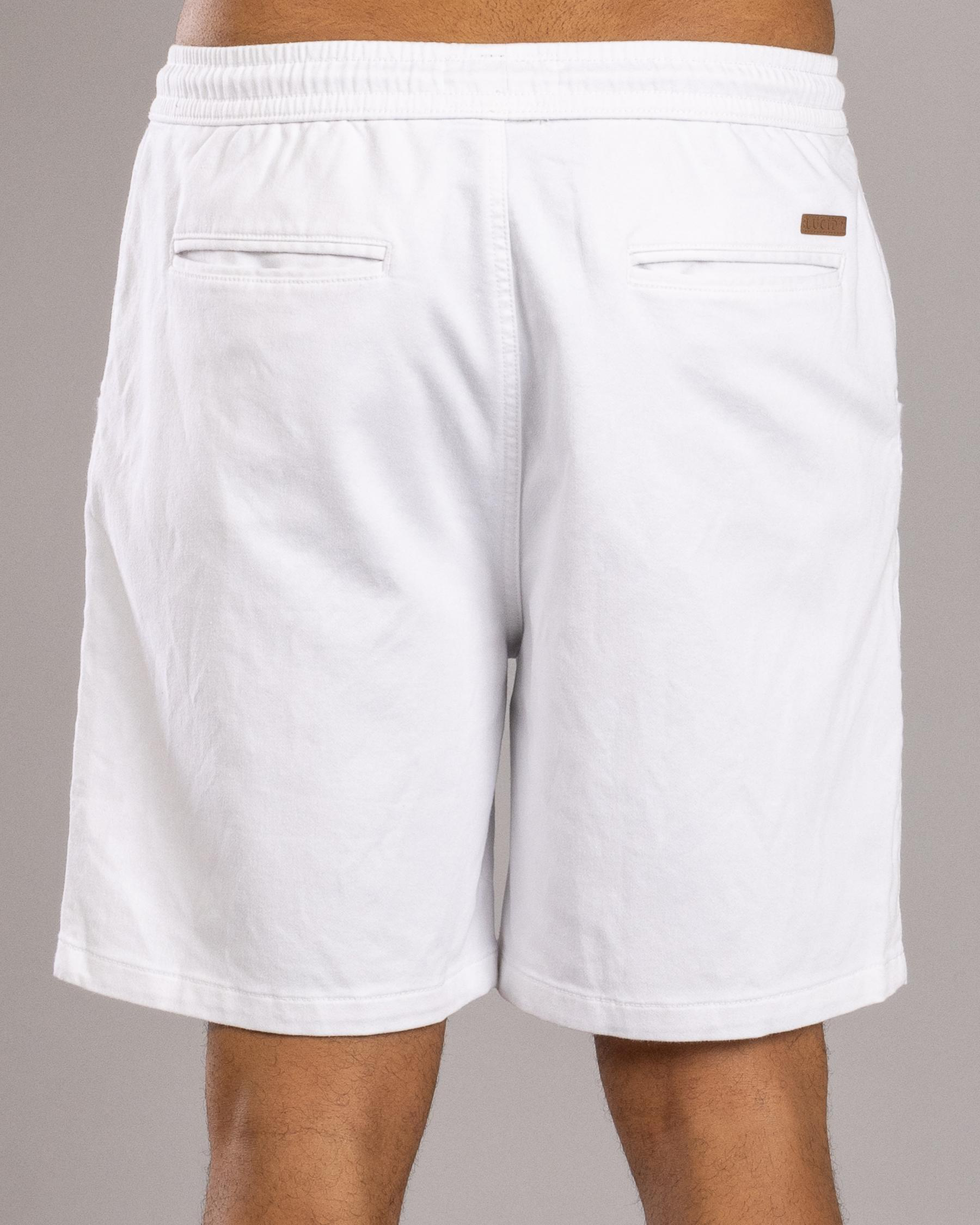 Division Elastic Waist Shorts