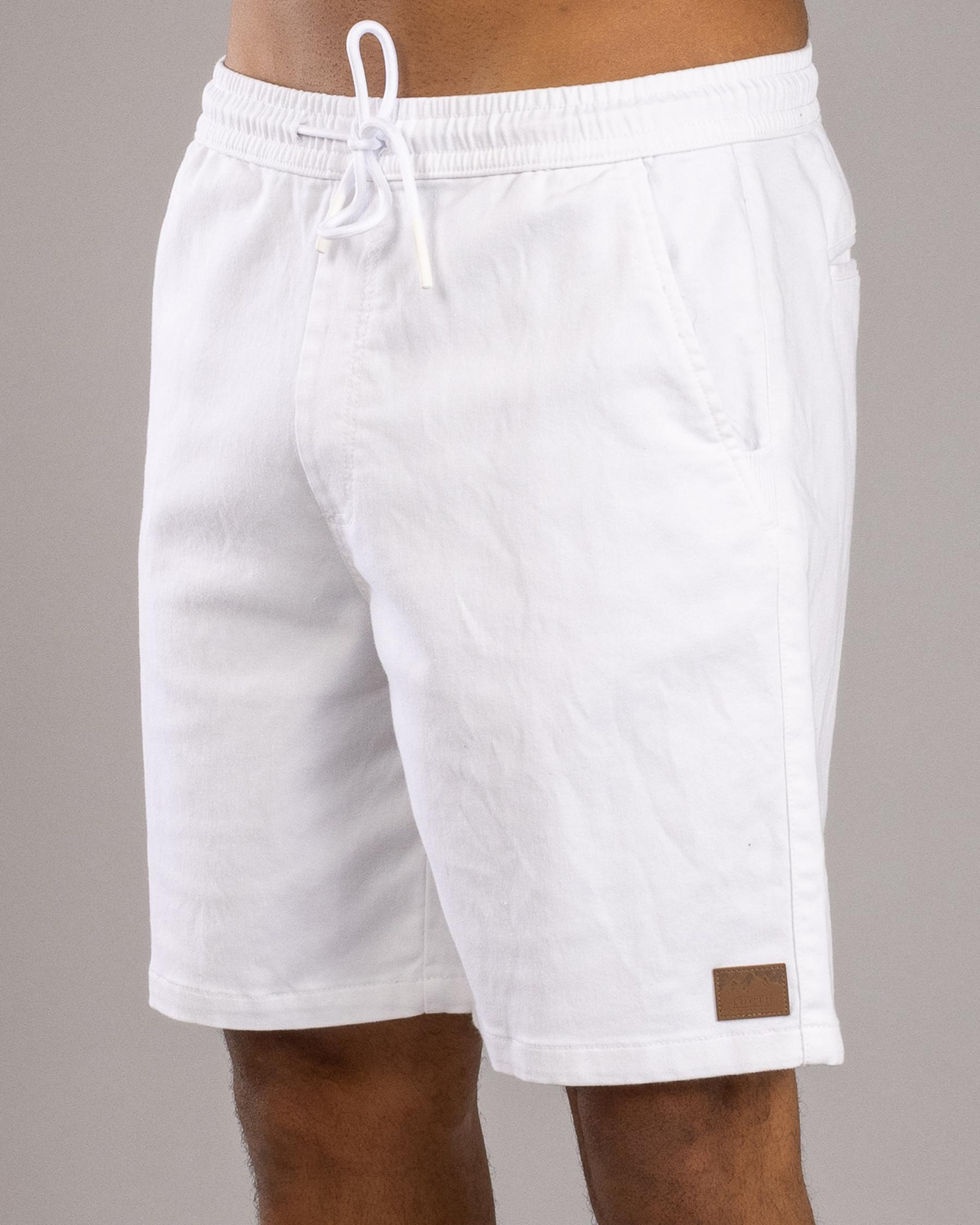 Division Elastic Waist Shorts