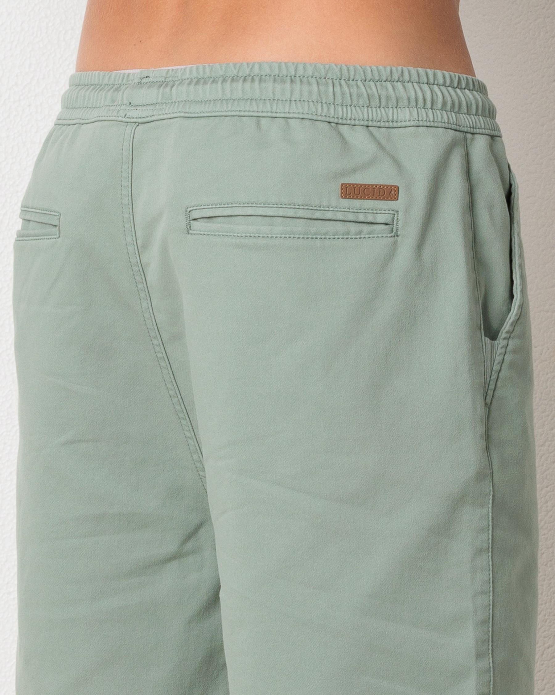 Division Elastic Waist Shorts