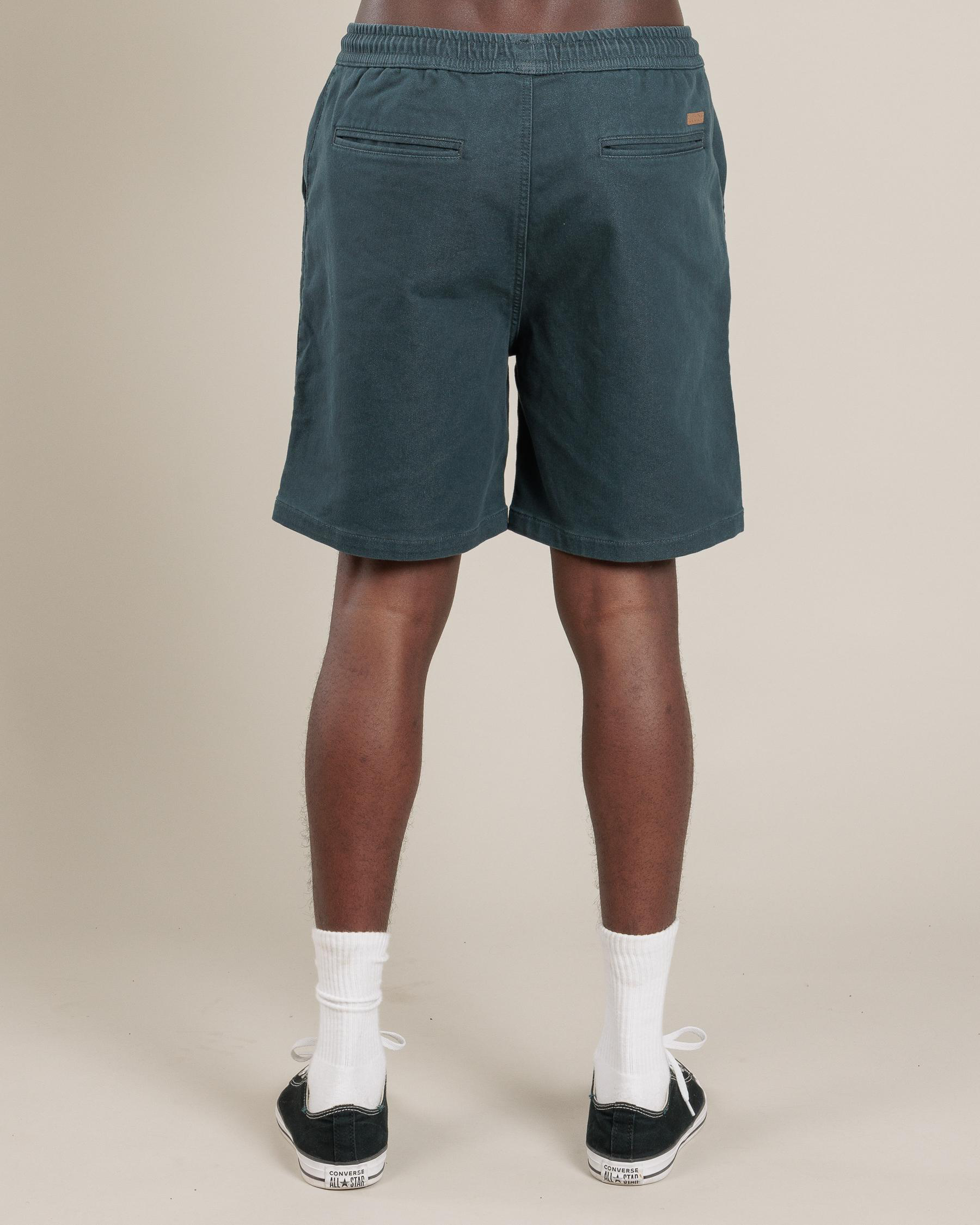 Division Elastic Waist Shorts