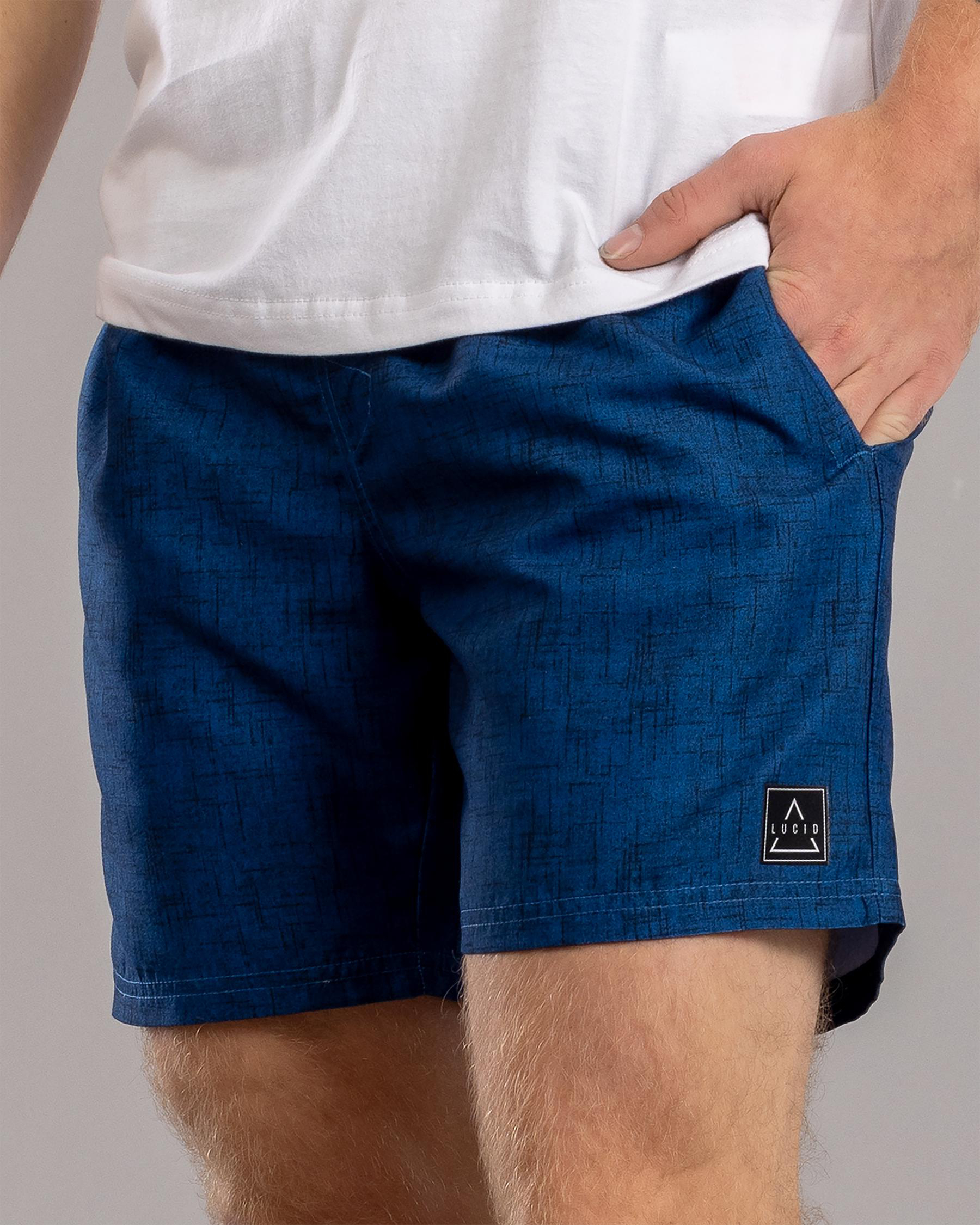 Encrypted Elastic Waist Shorts
