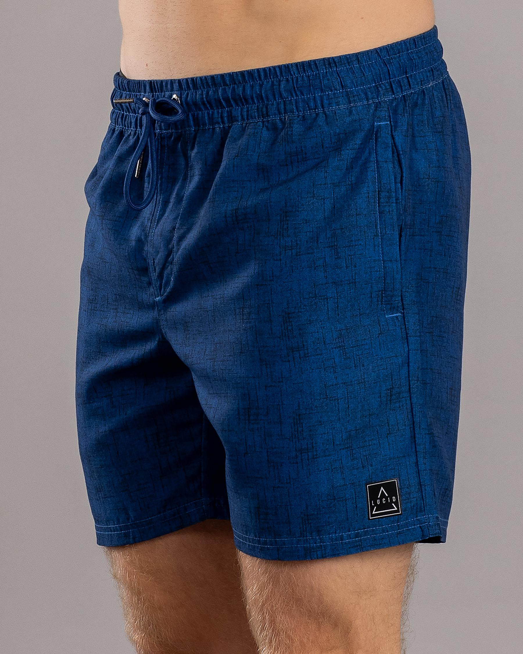 Encrypted Elastic Waist Shorts