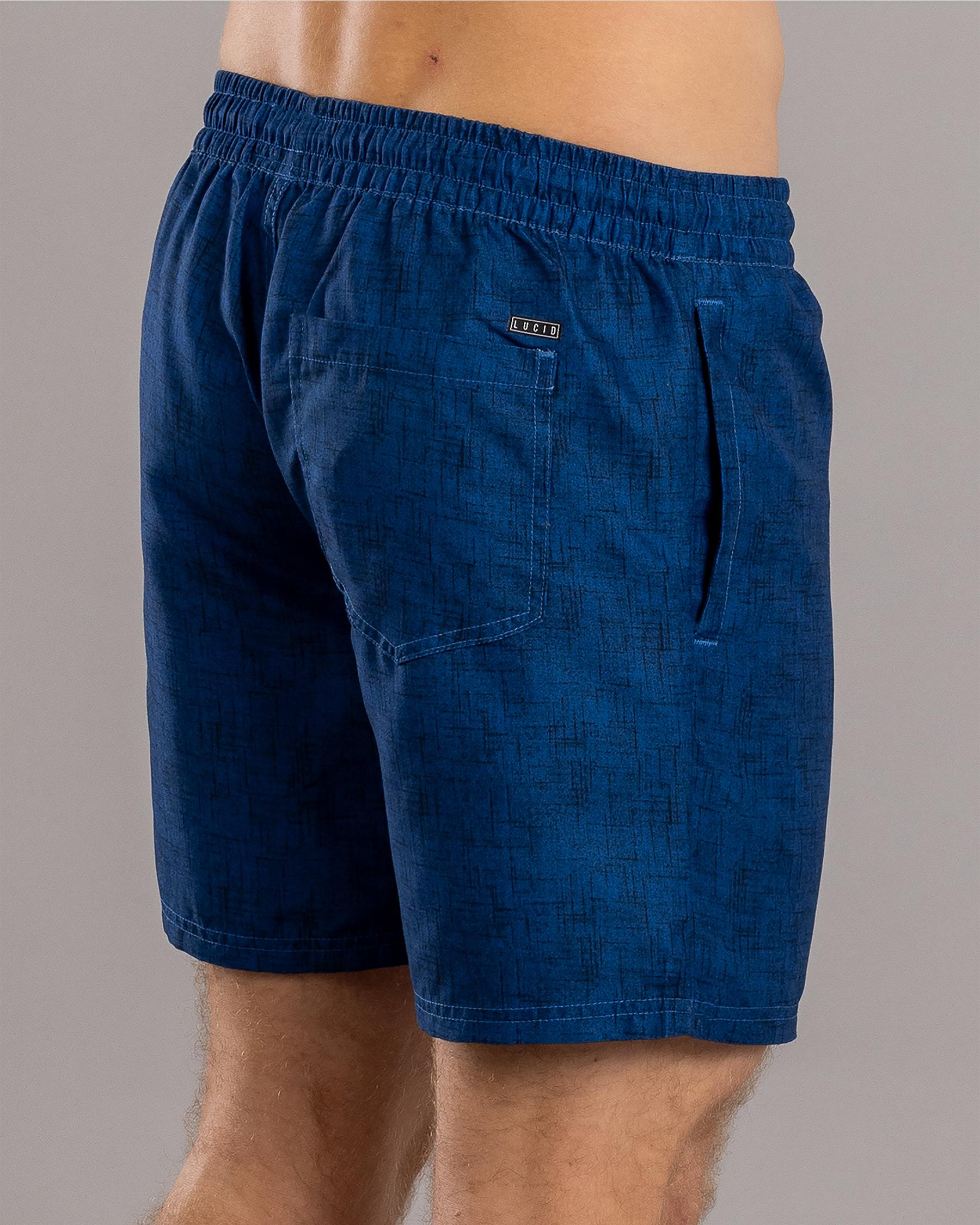 Encrypted Elastic Waist Shorts
