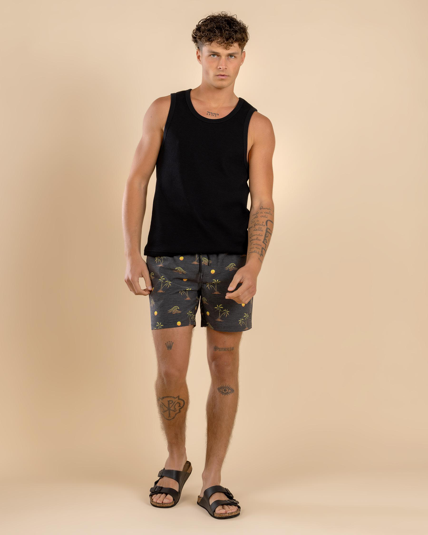 Gust Elastic Waist Shorts