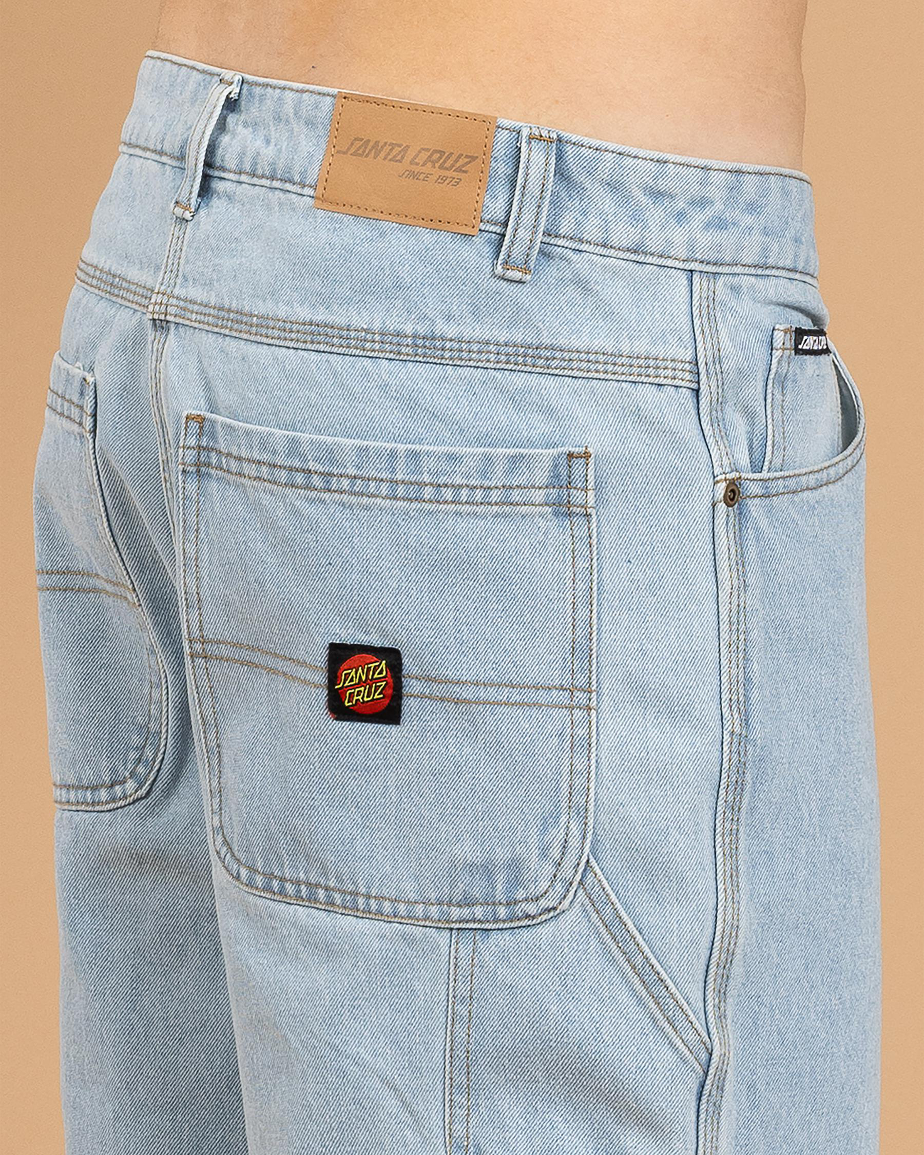 Classic Dot Denim Carpenter Shorts