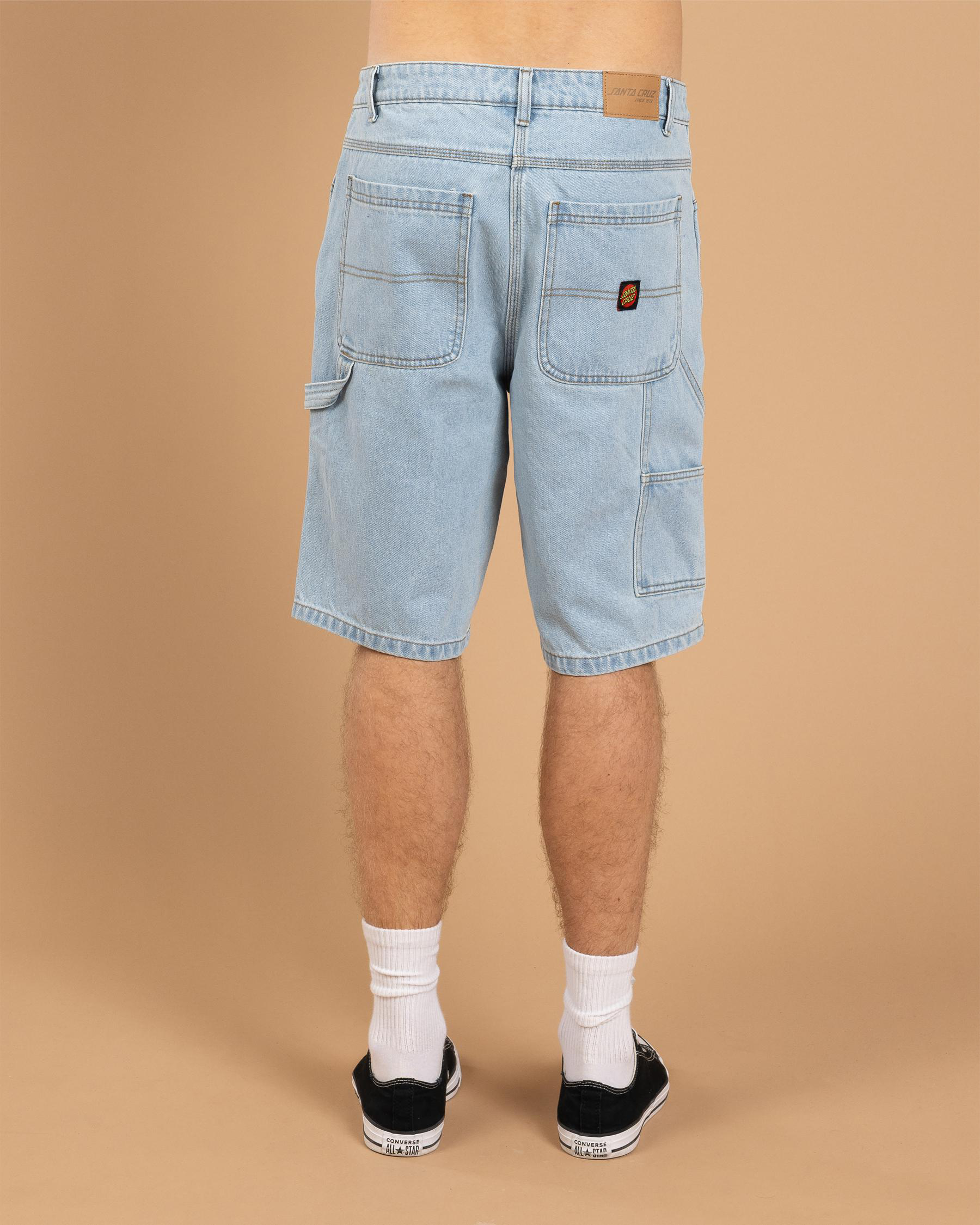 Classic Dot Denim Carpenter Shorts