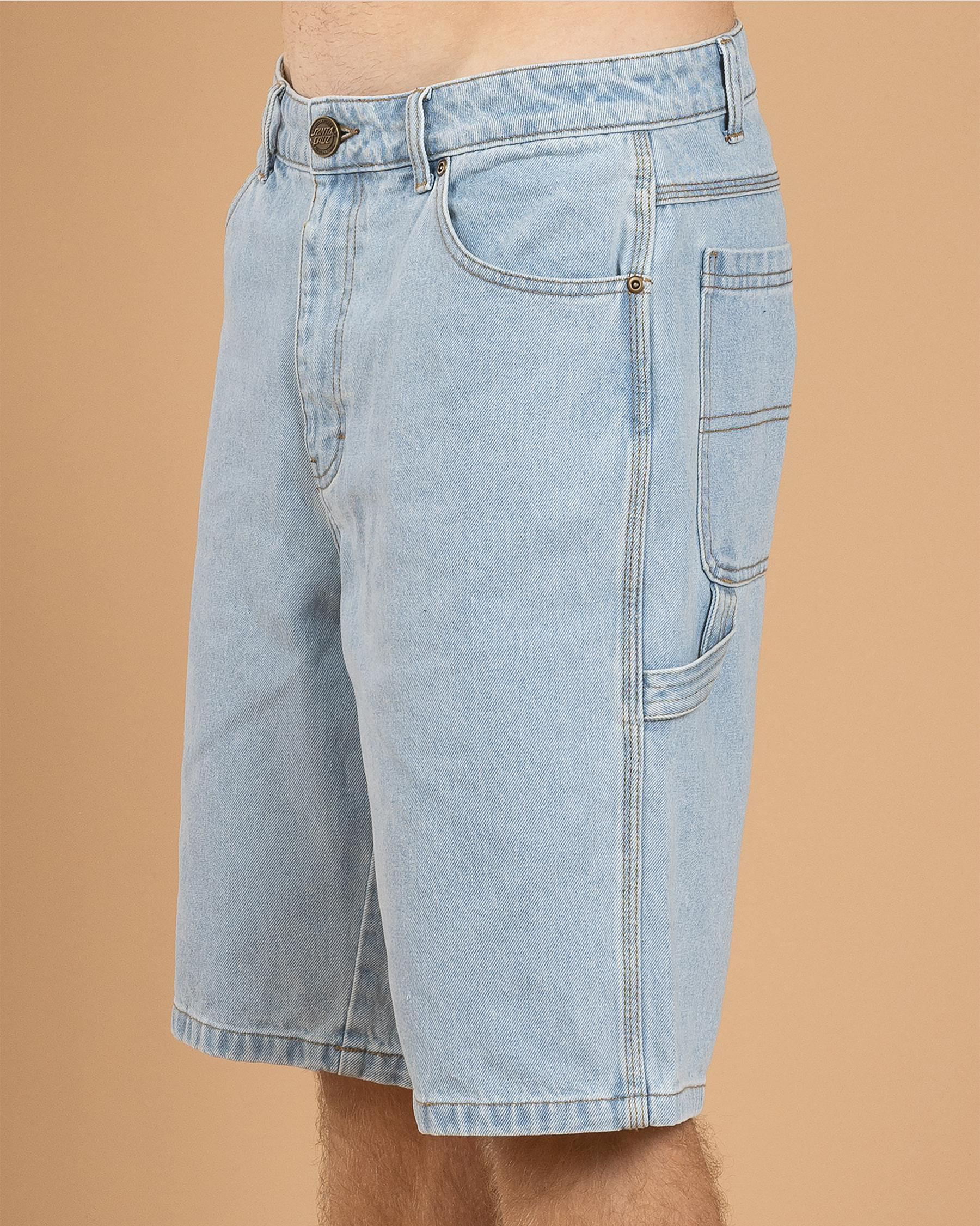 Classic Dot Denim Carpenter Shorts