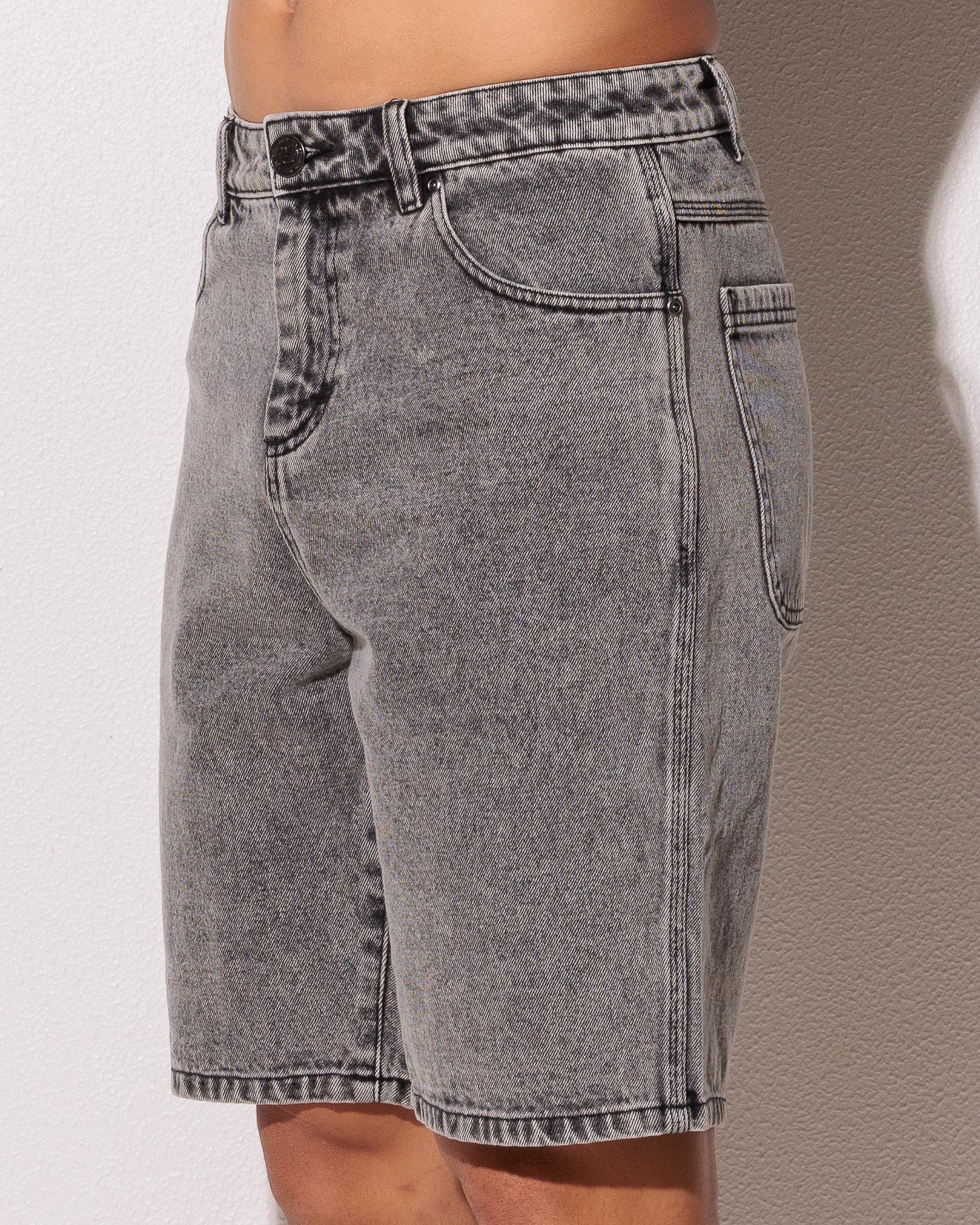 Bone Hand Evolved Denim Shorts