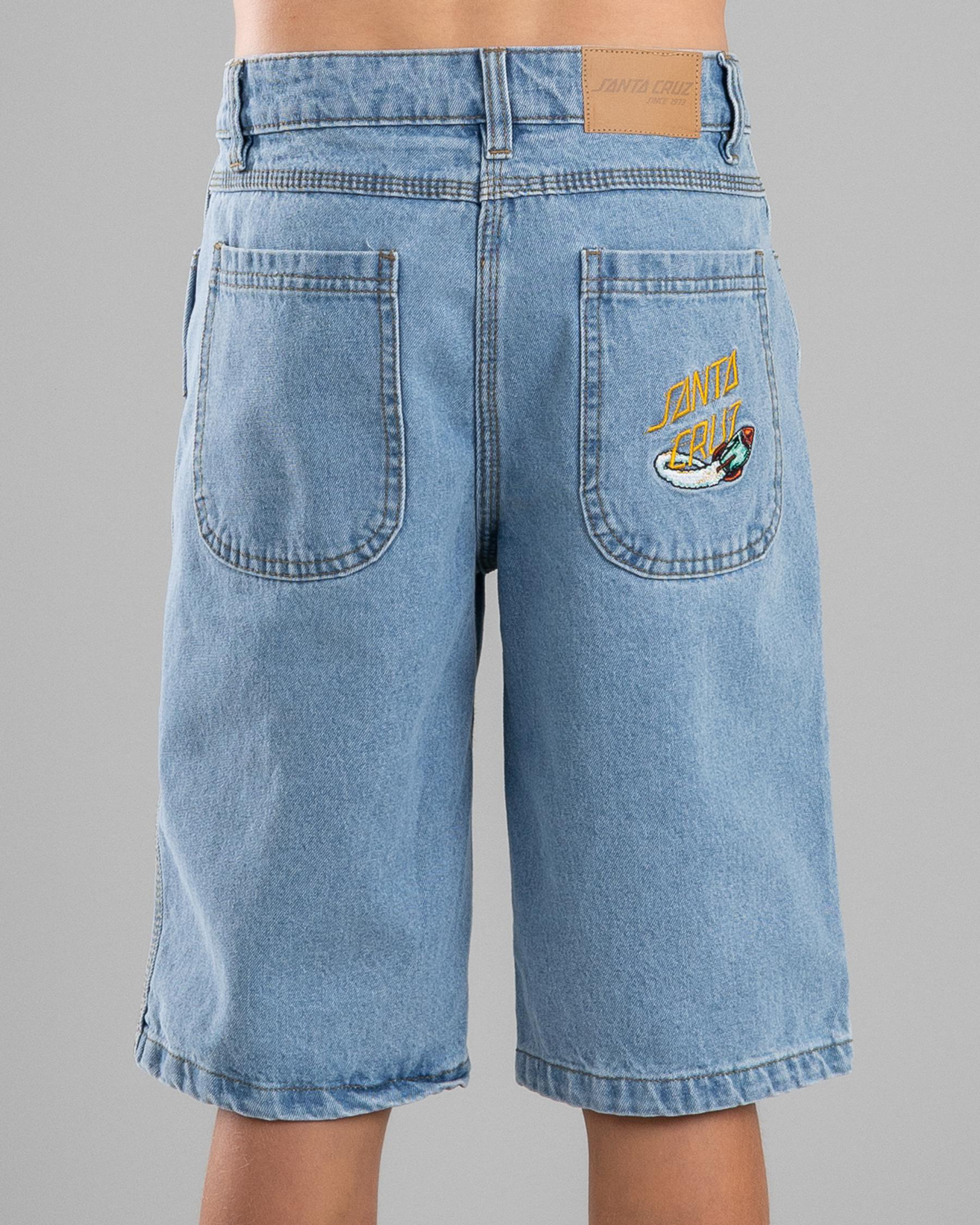 Space Rocket Denim Shorts