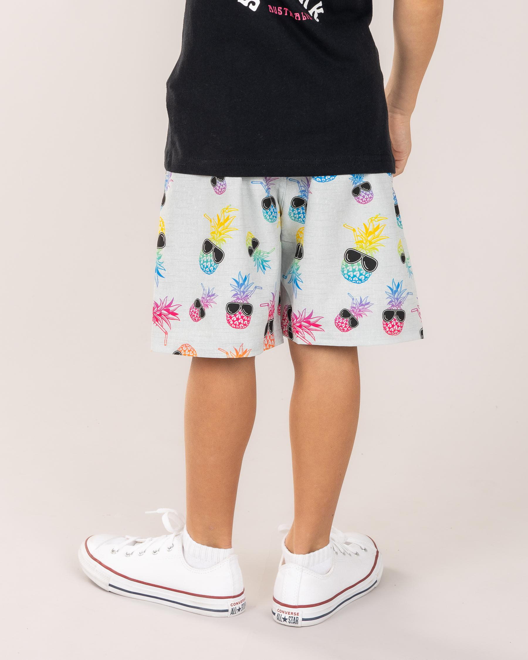 Toddlers' Scene Elastic Waist Shorts